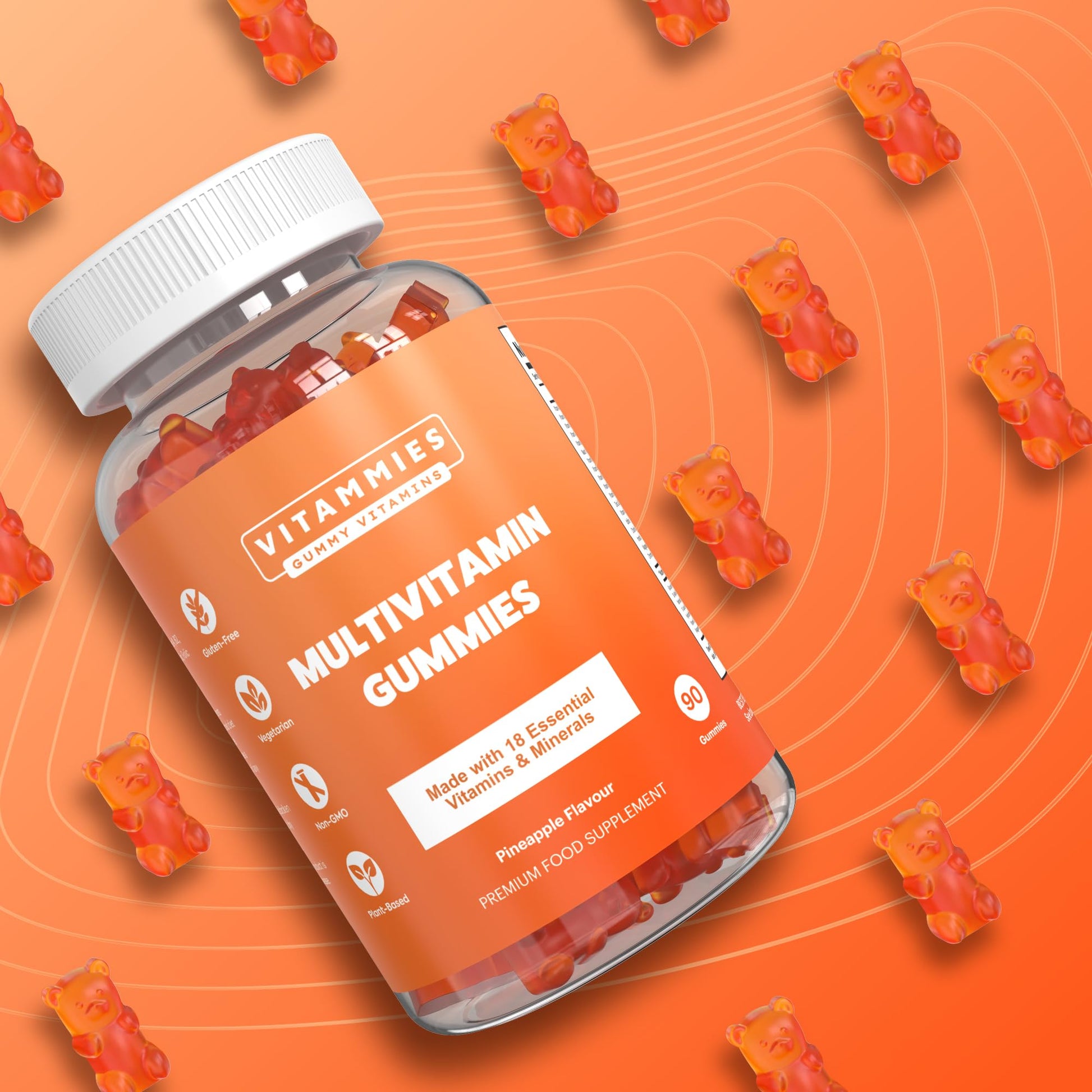 Multivitamin Gummies for Women & Men - 3 Months Supply - 18 Multivitamins & Minerals Vitammies buy supplements canada