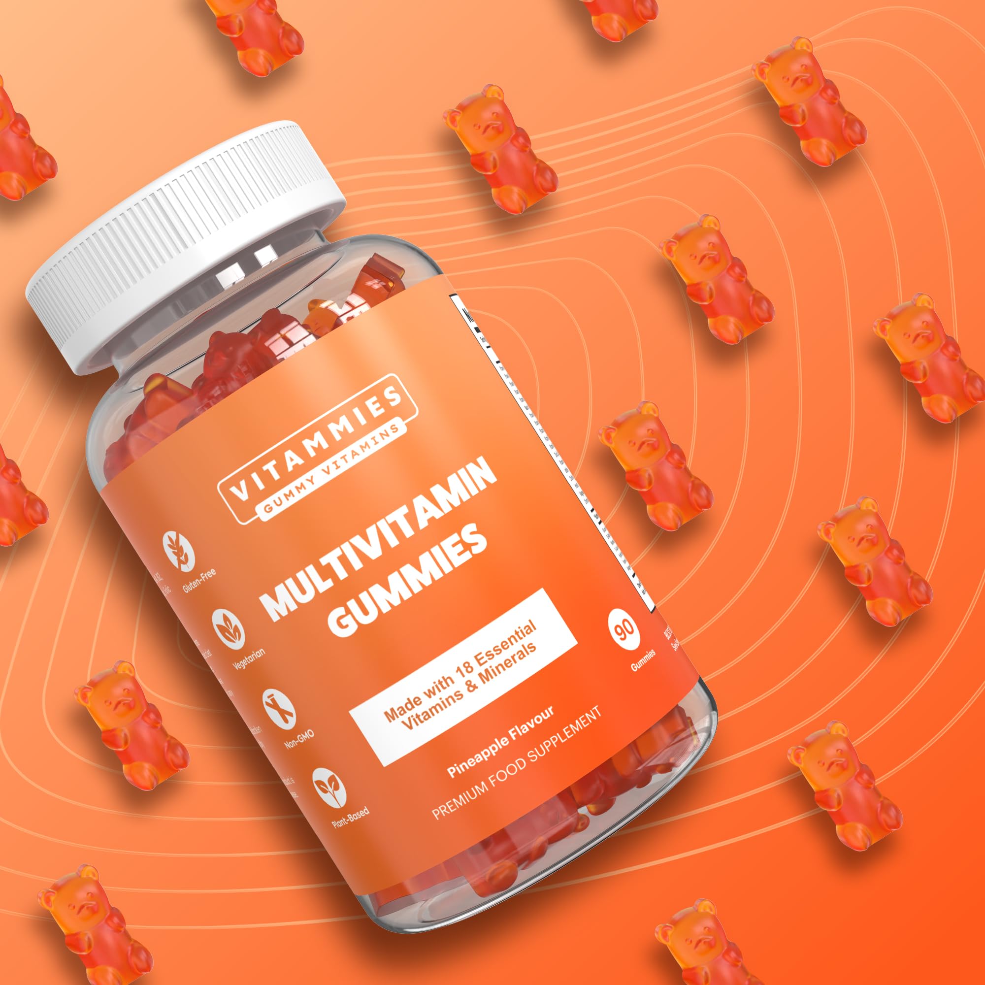 Multivitamin Gummies for Women & Men - 3 Months Supply - 18 Multivitamins & Minerals Vitammies buy supplements canada