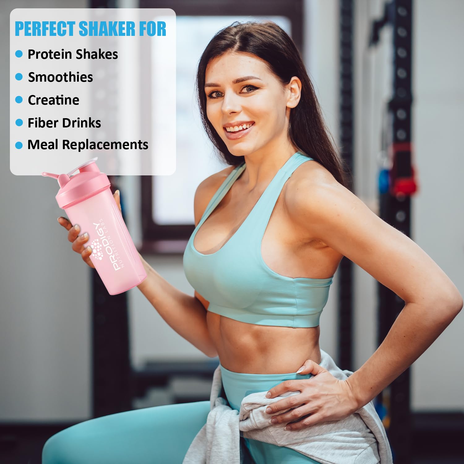 Protein Shaker 20oz Large Shaker Bottle Perfect for Workout Supplements, Protein powder Prodigy Nutrition Labs buy supplements canada