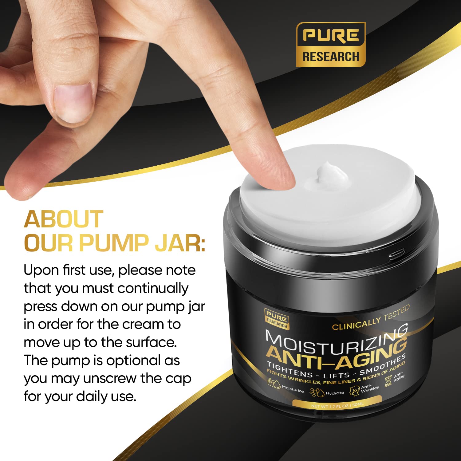 Men's Face Cream Moisturizer - Anti-Aging Cream For Men, Collagen, Retinol & Hyaluronic PURE RESEARCH buy supplements canada