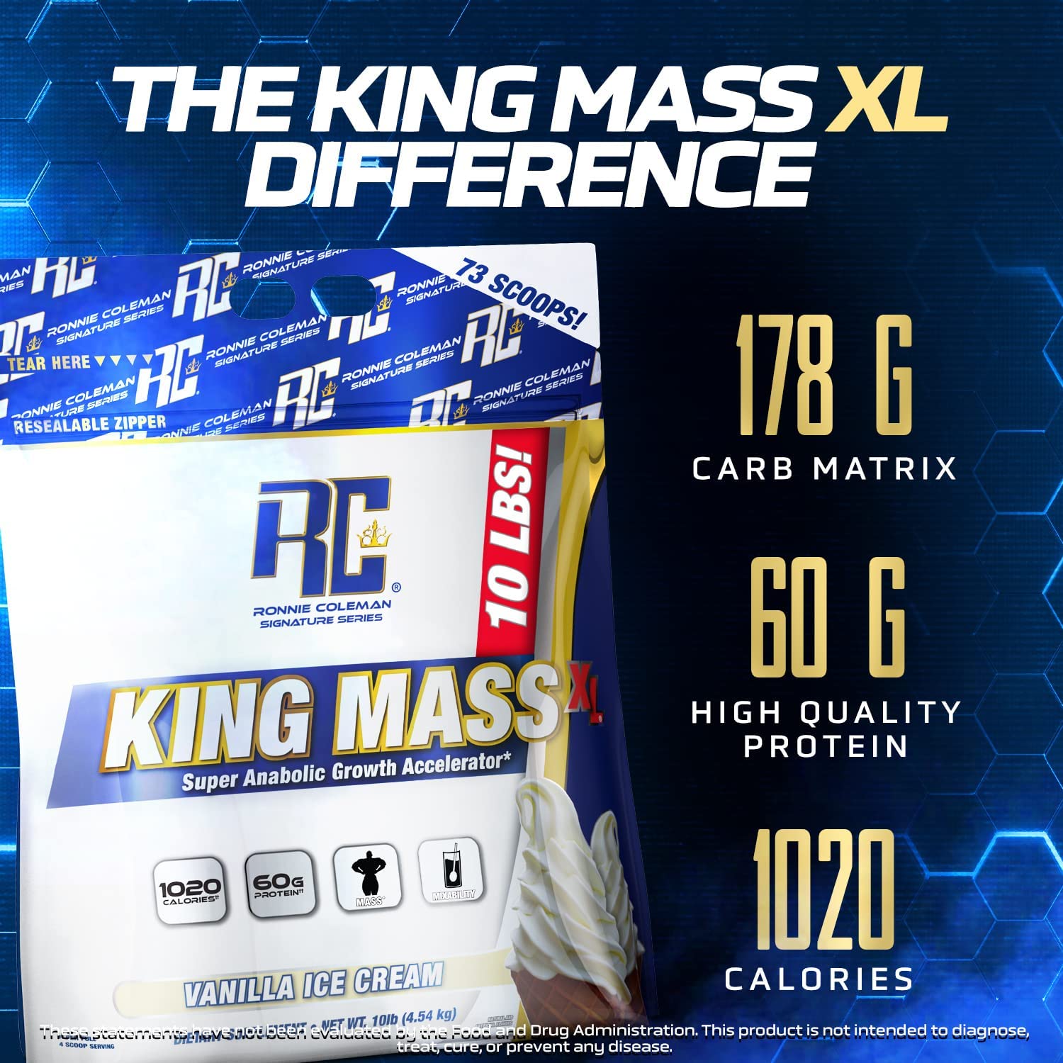 Ronnie Coleman Signature Series King Mass XL Mass Gainer Protein Powder, Muscle Ronnie Coleman Signature Series buy supplements canada