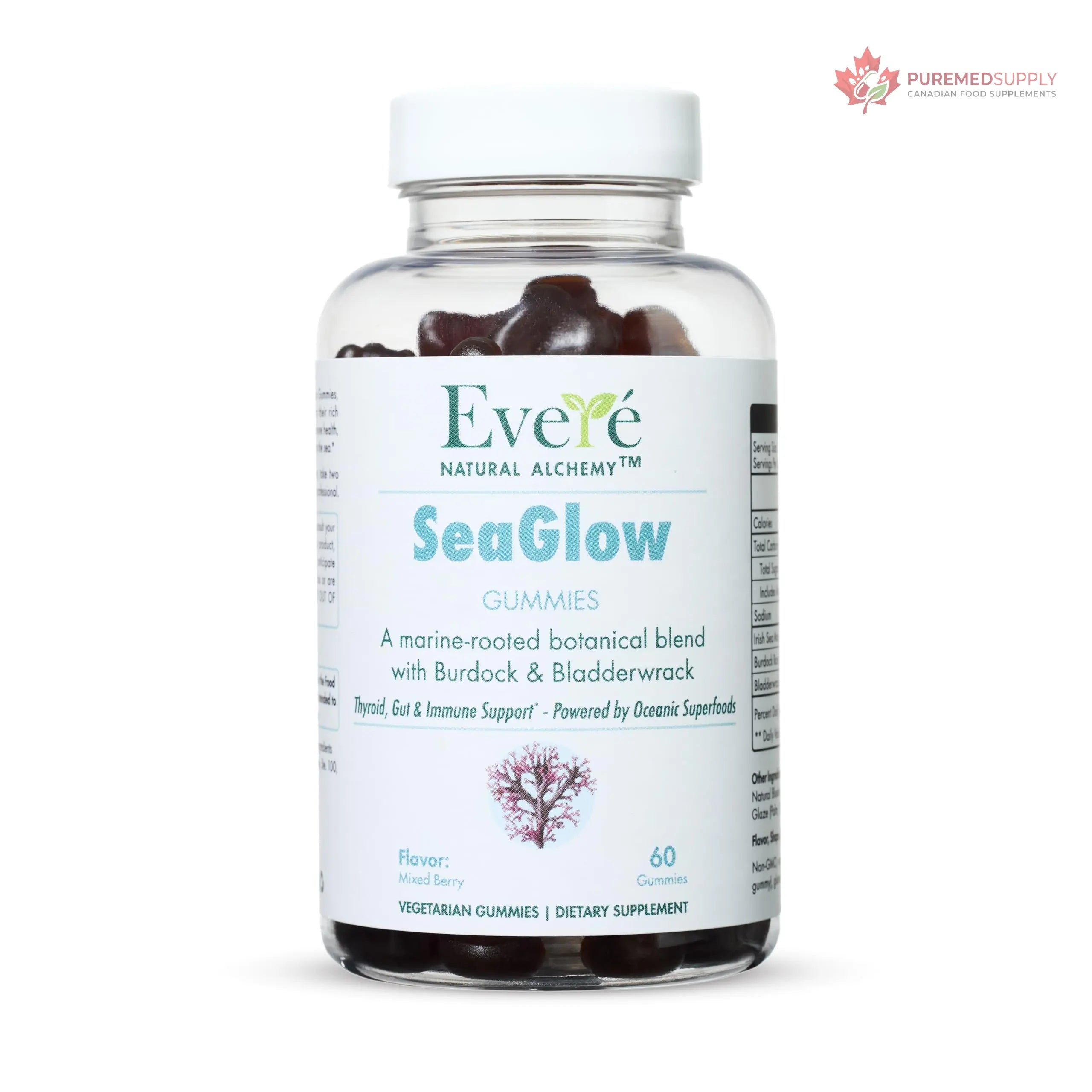 The EverÉ Natural Alchemy Sea Moss with Bladderwrack & Burdock Root – Vegan, Plant-Based Gummies with Minerals & Botanicals – Mixed-Berry Flavor, Non-GMO & Gluten-Free The EverÉ Natural Alchemy buy supplements canada