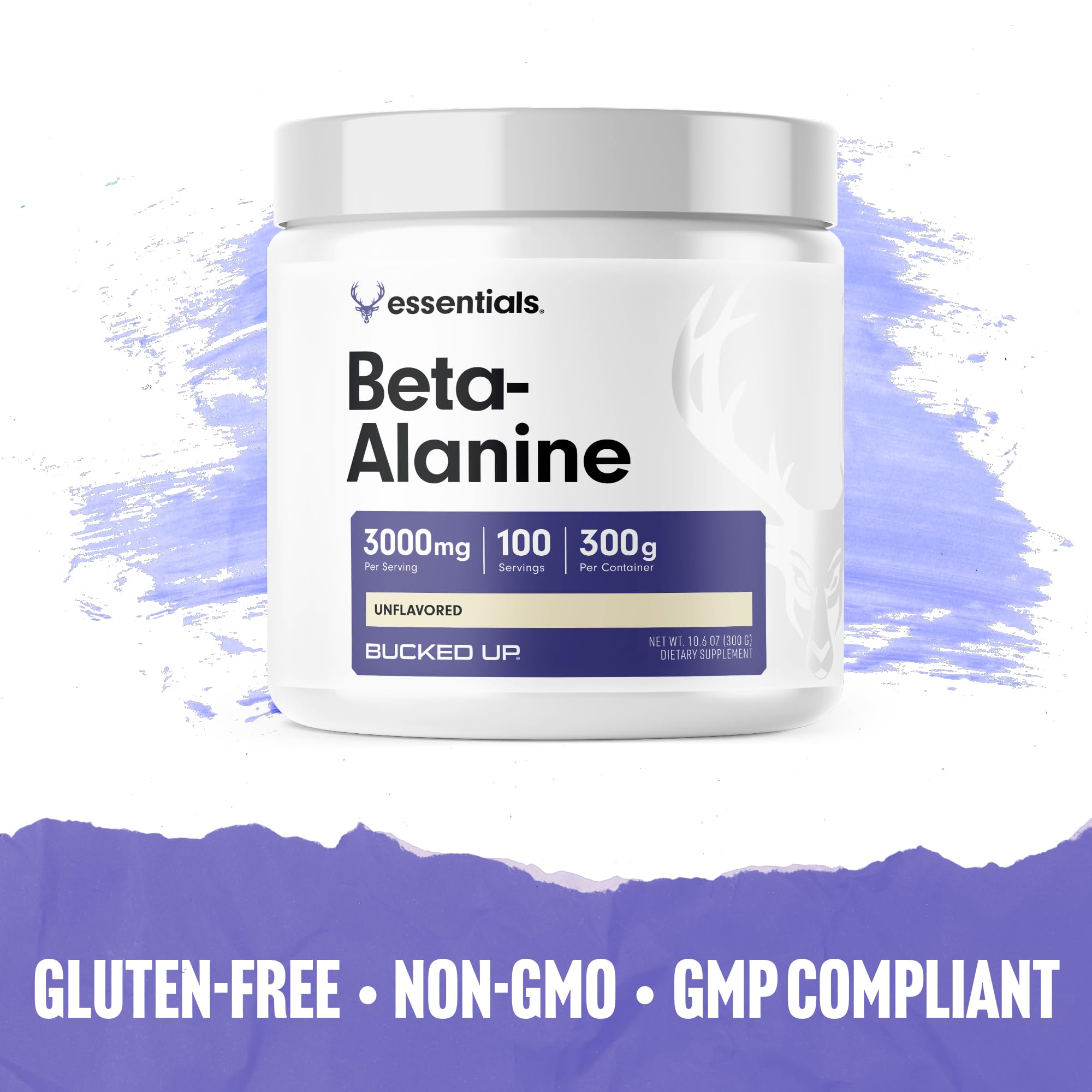 Bucked Up Beta Alanine 300mg Powder, Non-GMO, Gluten-Free, Unflavored (100 Servings) Bucked Up buy supplements canada