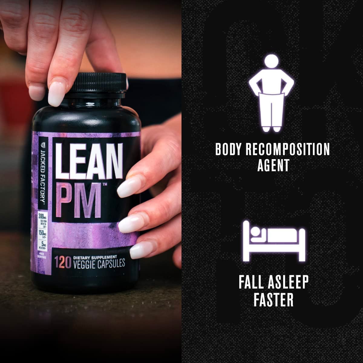 Jacked Factory Lean PM Night Time Body Support and Sleep Aid Supplement - Sleep Sup Jacked Factory buy supplements canada
