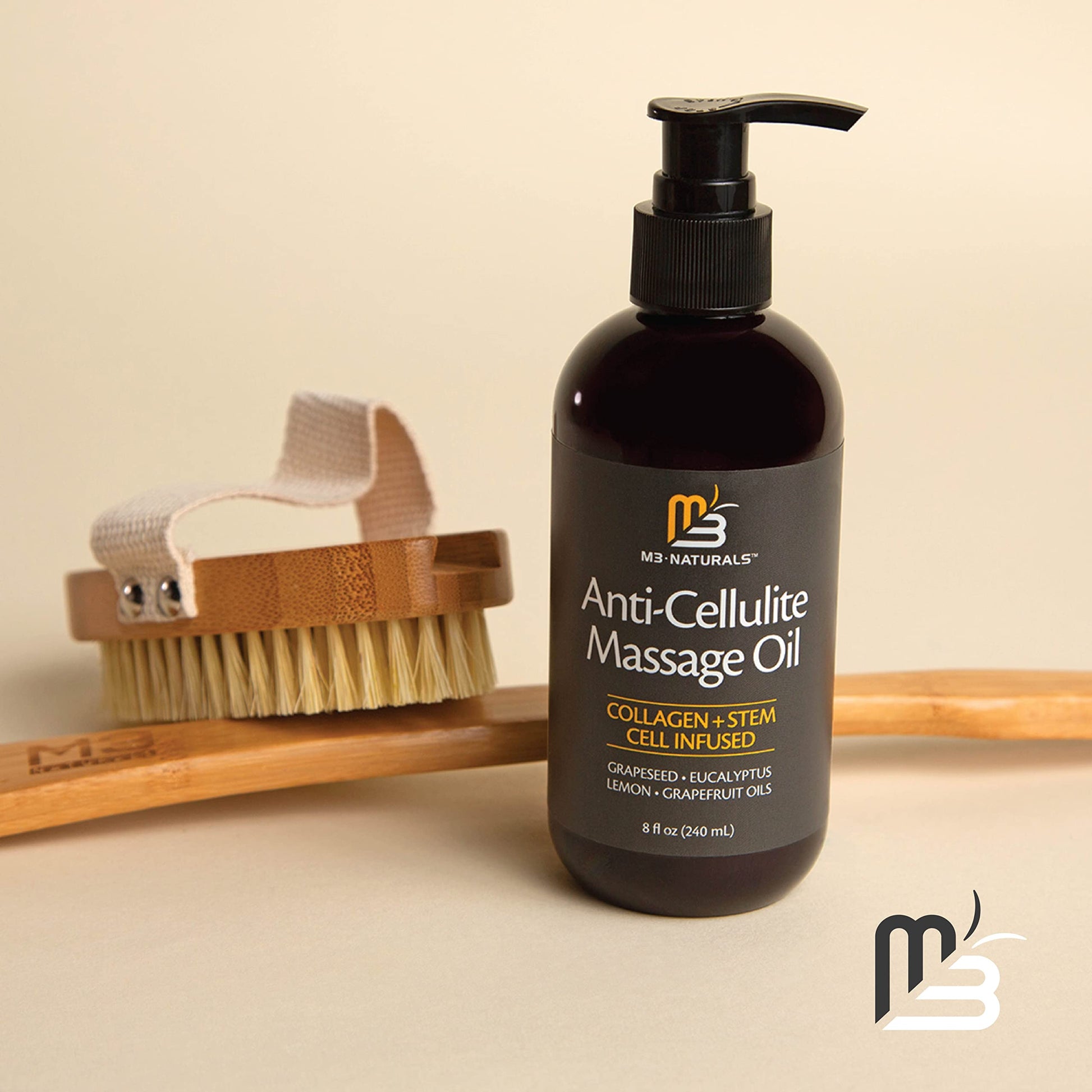 Anti Cellulite Massage Oil for Massage Therapy - Collagen and Stem Cell Skin Tightening M3 Naturals buy supplements canada