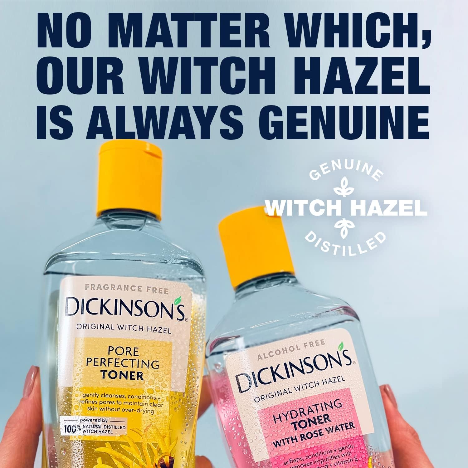Dickinson's Enhanced Witch Hazel Hydrating Toner with Rosewater, Alcohol Free, 98% Natural Formula, 16 Fl Oz (Pack of 1) Dickinson's buy supplements canada