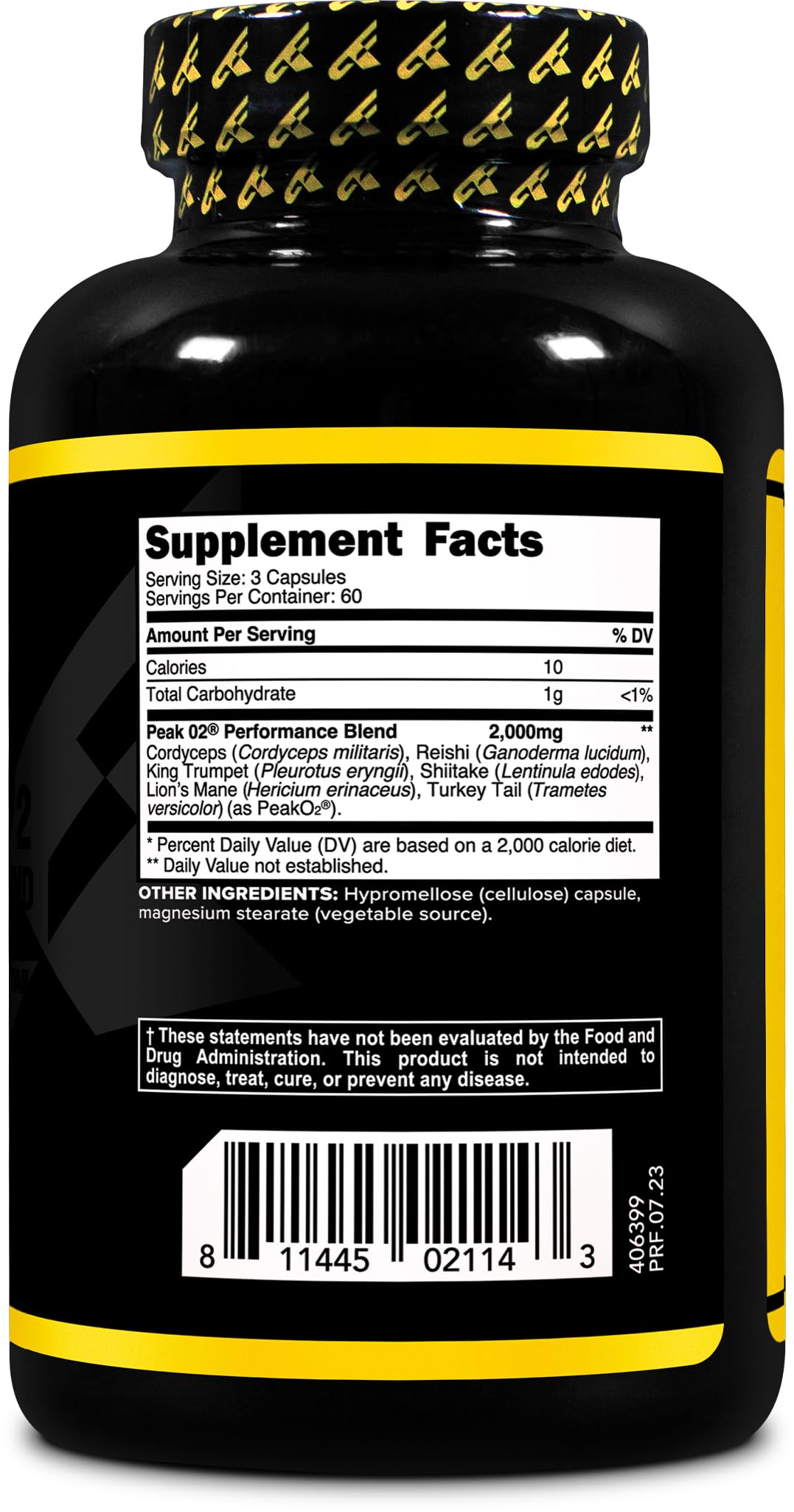 Primaforce Peak O2 Performance Mushroom Powered Oxygen Absorption Booster (180 Capsules) (2,000 mg Per Serving, 60 Servings) - Athletic Performance Supplement, Ultimate Mushroom Blend Primaforce buy supplements canada
