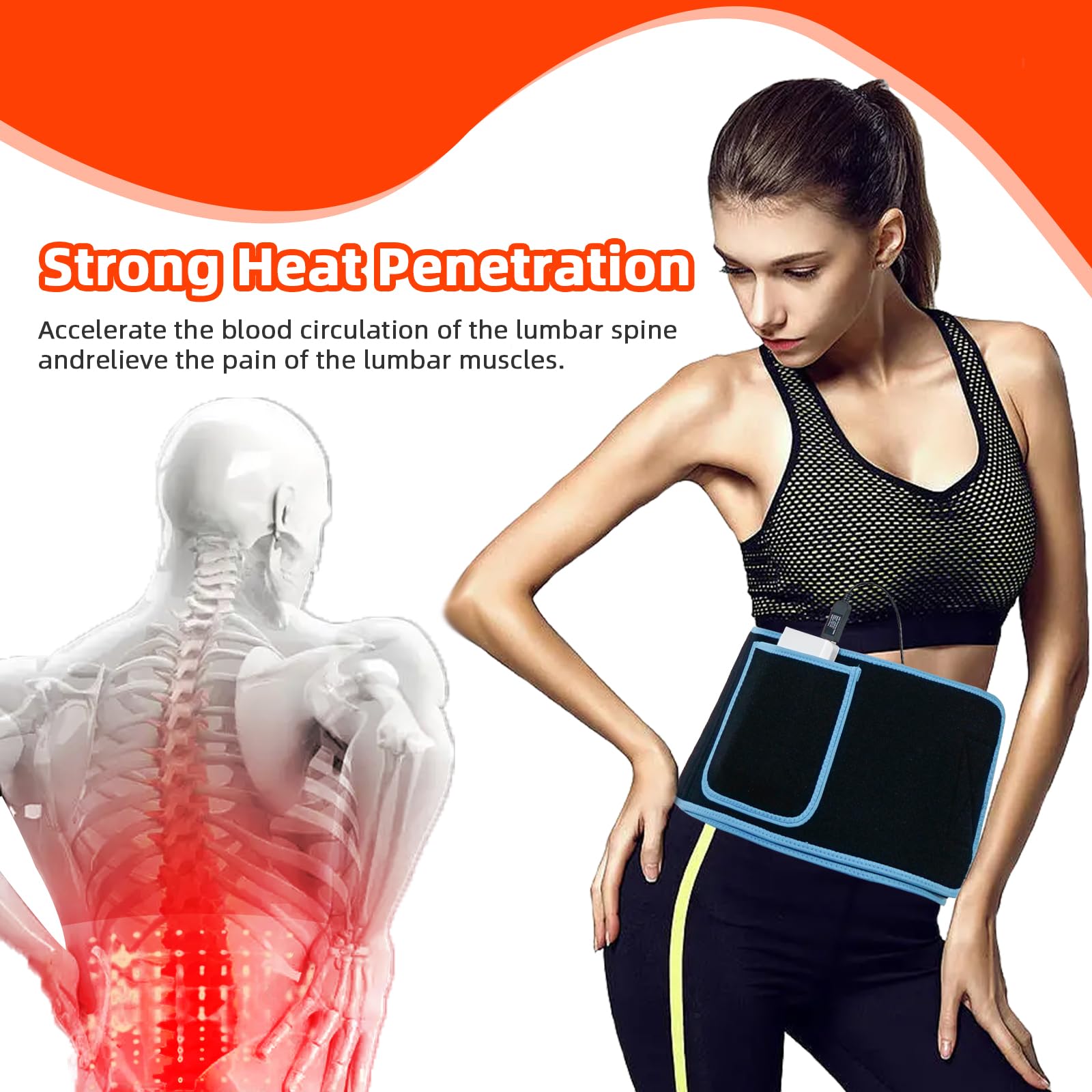 Red Light Therapy Belt, 660&850nm 3 -in-1 Big Chips Near Infrared Therapy Wrap for Body HEDYNSHINE buy supplements canada