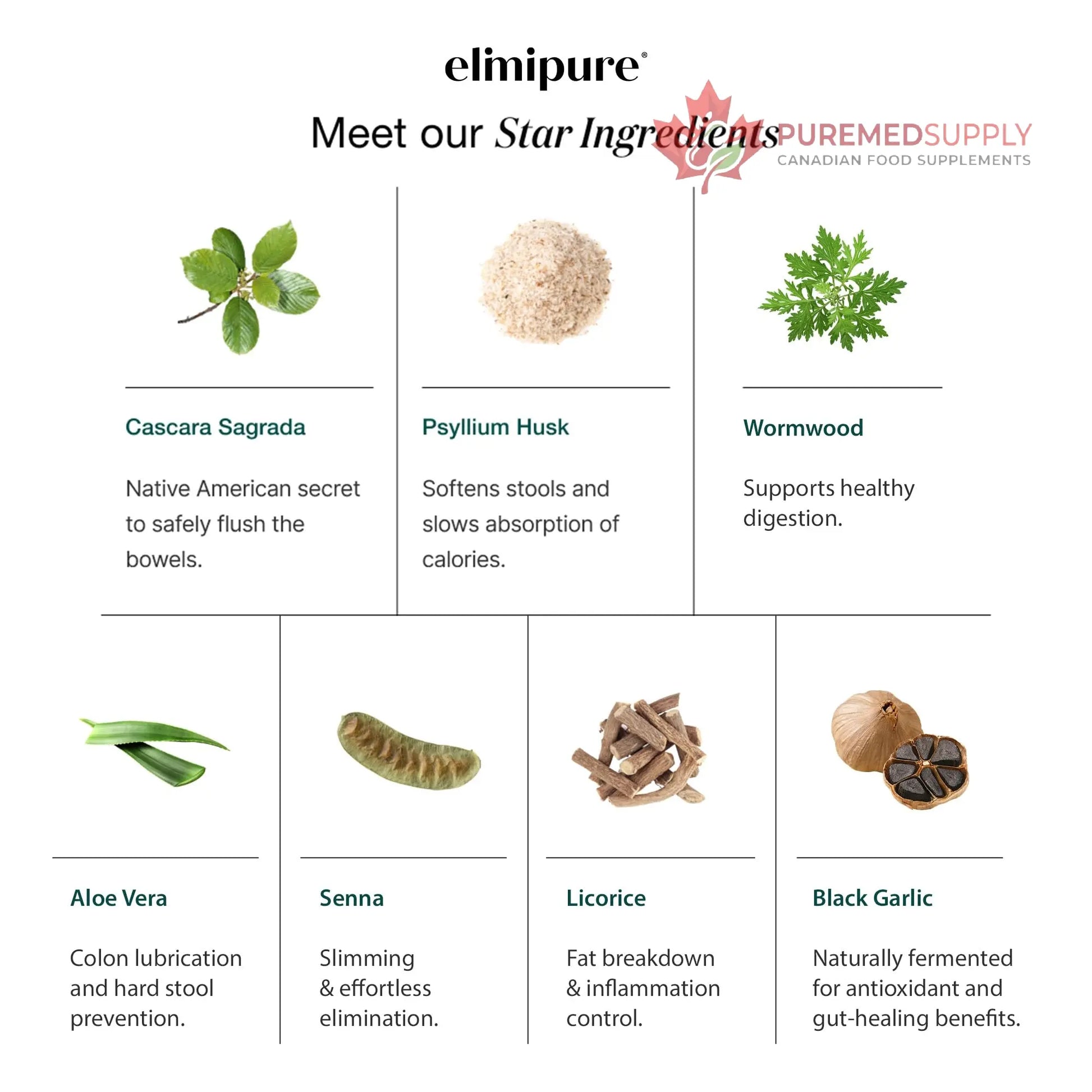 Elimipure Gut Cleanse & Restore Supplement: Natural & Effective Detox Cleanse Capsules | Fortify Your Microbiome | Effortless Morning Stools | Restore Your Gut from the Inside Out Elimipure buy supplements canada