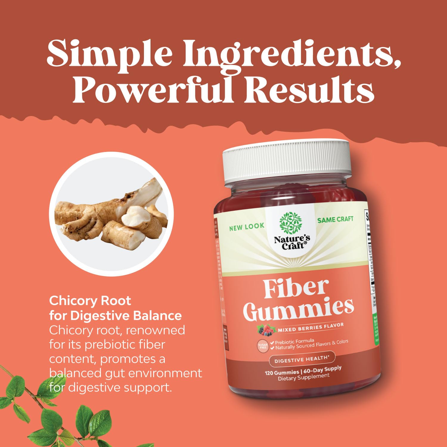 Sugar Free Fiber Gummies for Adults - High Fiber Supplement Gummies Vitamins for Adults Natures Craft buy supplements canada