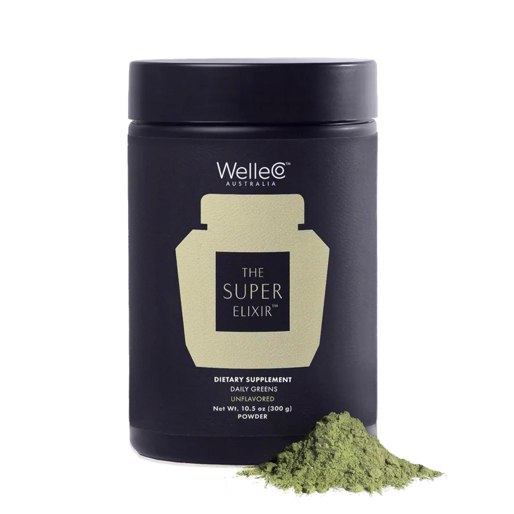WelleCo The Super Elixir, Daily Greens Powder with Probiotics, Superfoods & Whole Foods, Unflavored Drink Mix for Gut Health, Immunity, Energy, Skin & Hair, 10.5oz Jar WelleCo buy supplements canada