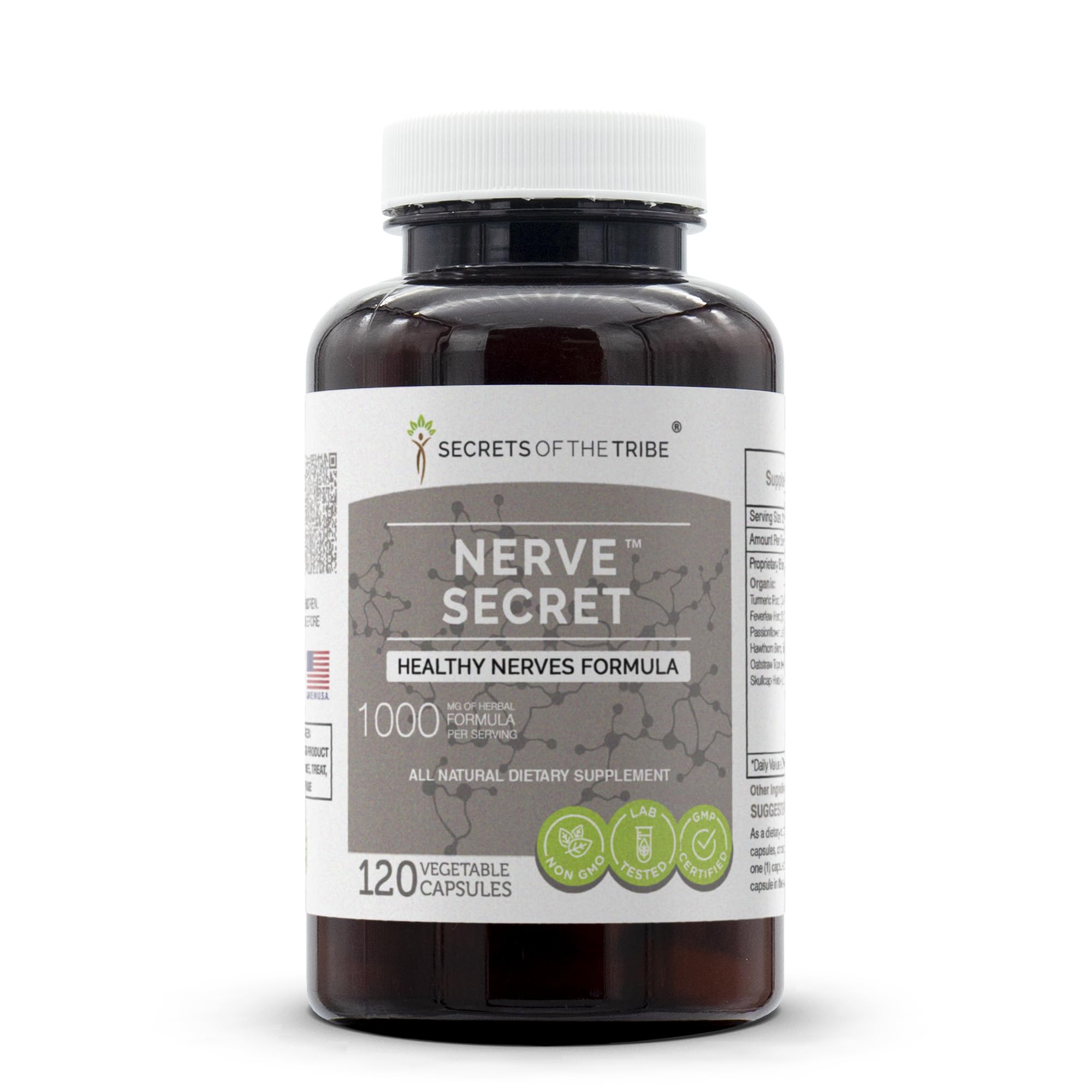 Secrets of the Tribe - Nerve Secret, Healthy Nerves Formula, Herbal Supplement Blend (120 Capsules) Secrets of the Tribe buy supplements canada