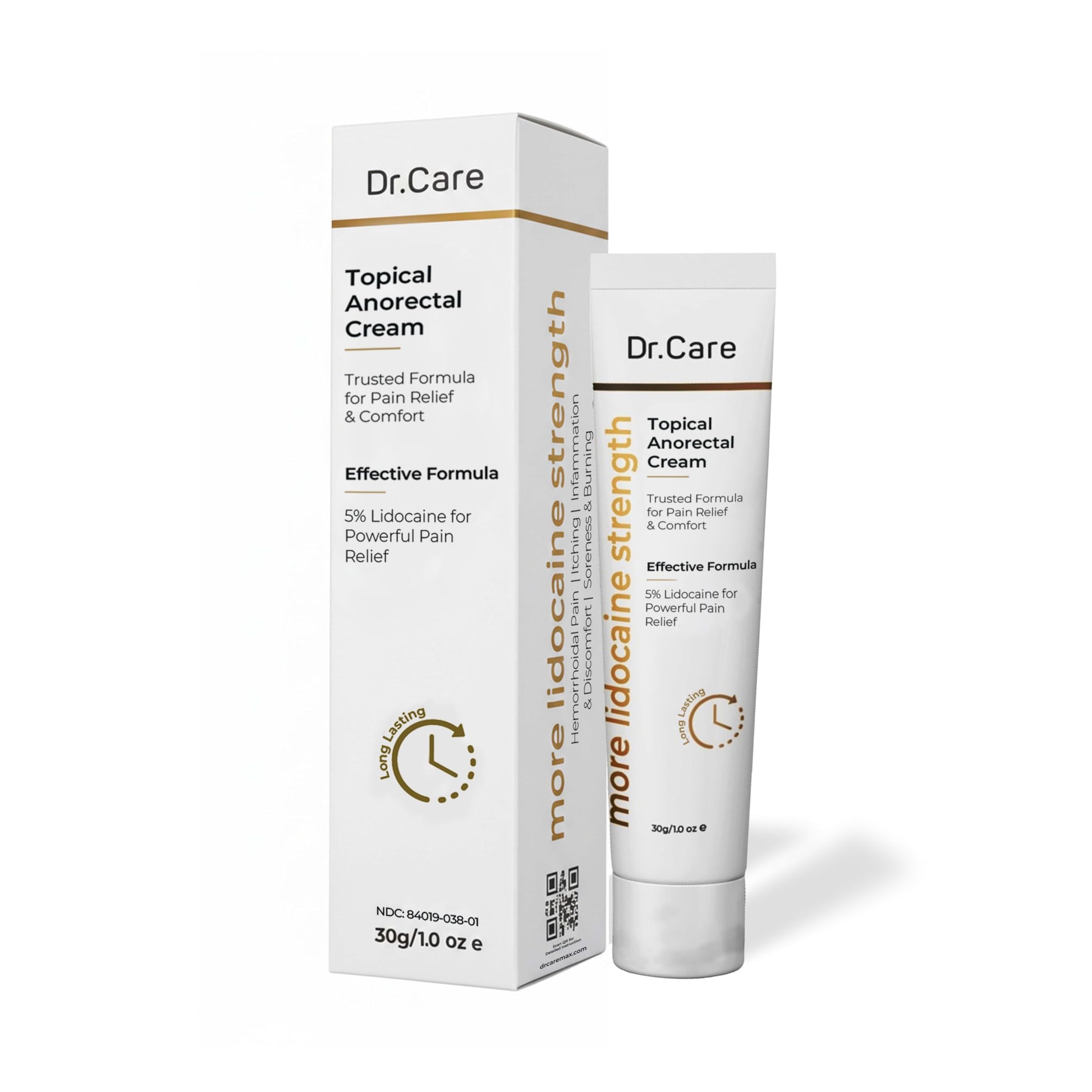 Dr Care Anorectal Cream with 5% Lidocaine - Maximum Strength Topical Anesthetic for Hemorrhoid Relief, Itching, & Burning (1.0 oz) Dr Care buy supplements canada