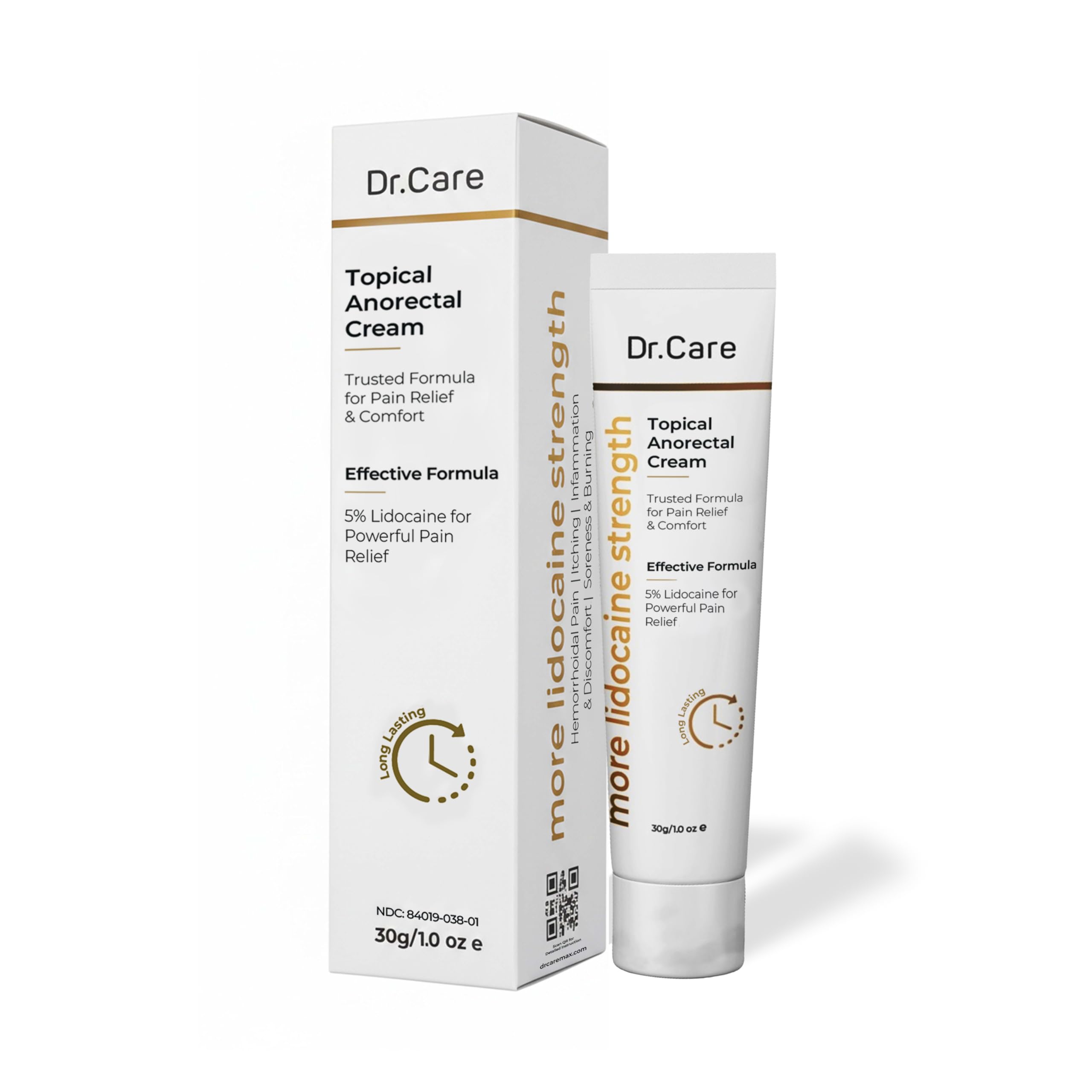 Dr Care Anorectal Cream with 5% Lidocaine - Maximum Strength Topical Anesthetic for Hemorrhoid Relief, Itching, & Burning (1.0 oz) Dr Care buy supplements canada