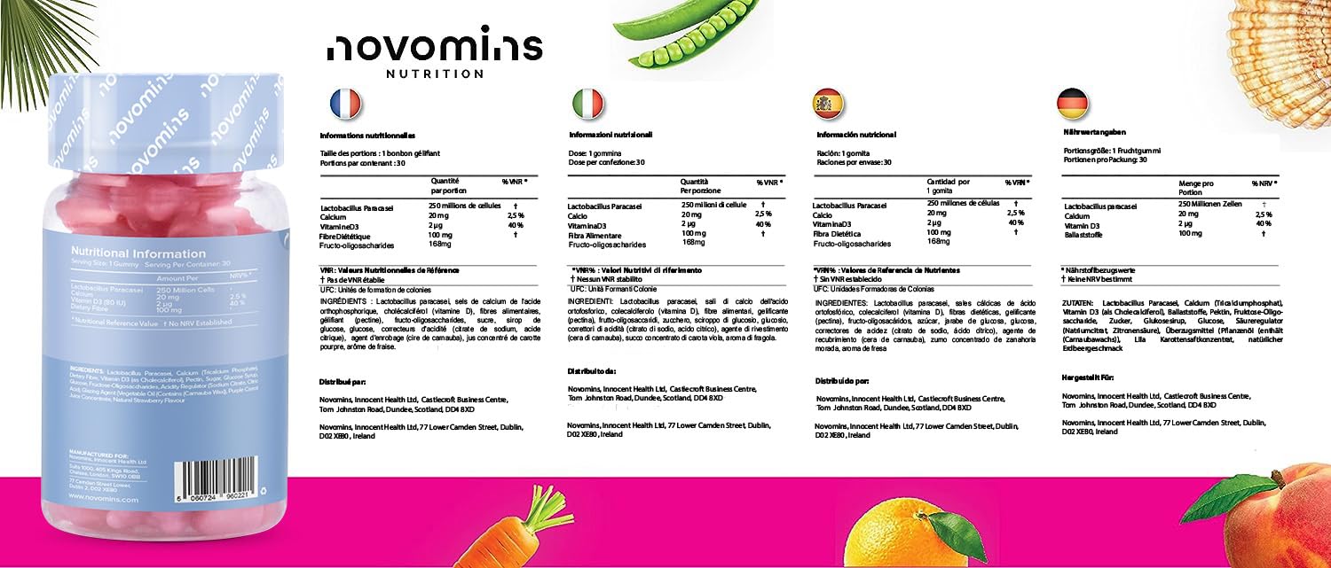Kids Probiotic Gummies – Probiotics for Children – Kids Kind Tummy Gummies novomins buy supplements canada