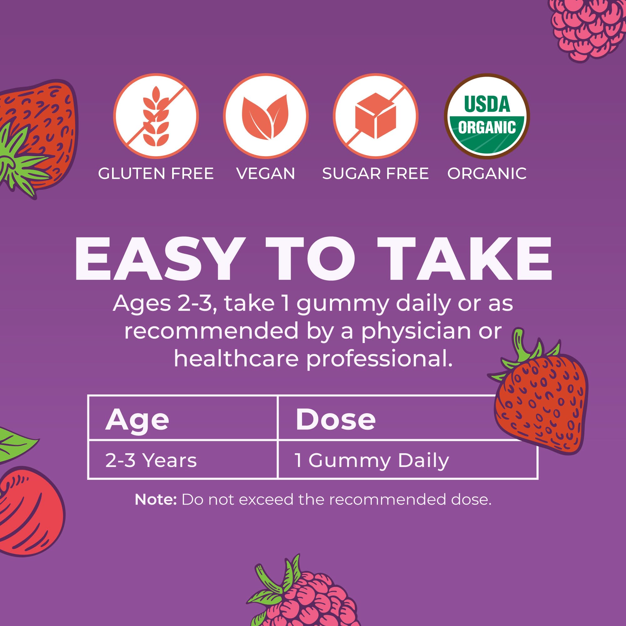 MARYRUTH'S Organic Toddler Multivitamin Gummies | Ages 4+ | Vitamin A, C, D, E, B6, B12, Biotin, Iodine, Zinc | Immunity | Bone & Teeth Health MARYRUTH'S buy supplements canada