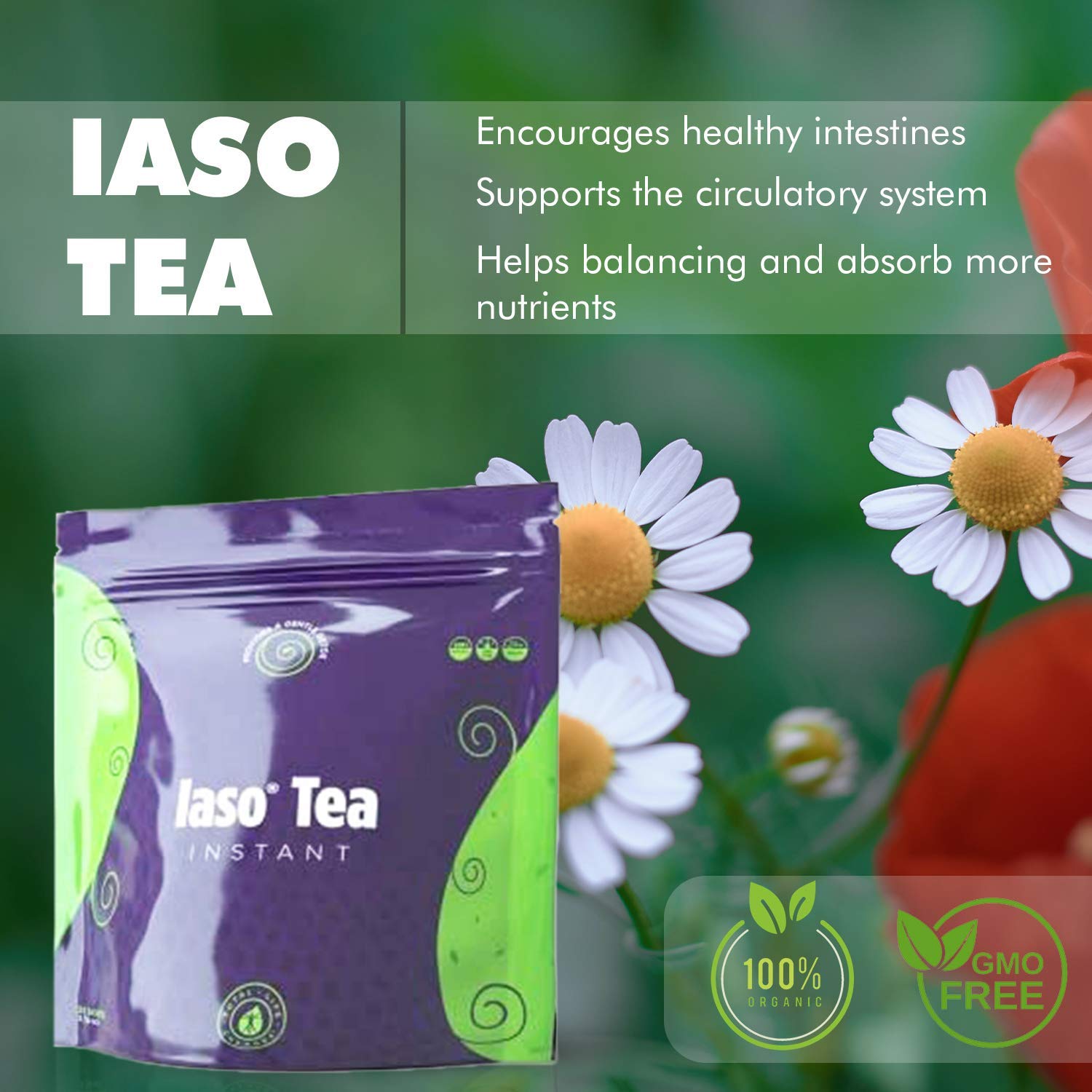 TLC Total Life Changes IASO Natural Detox Instant Herbal Tea - Expiration Date on the Top Total Life Changes buy supplements canada