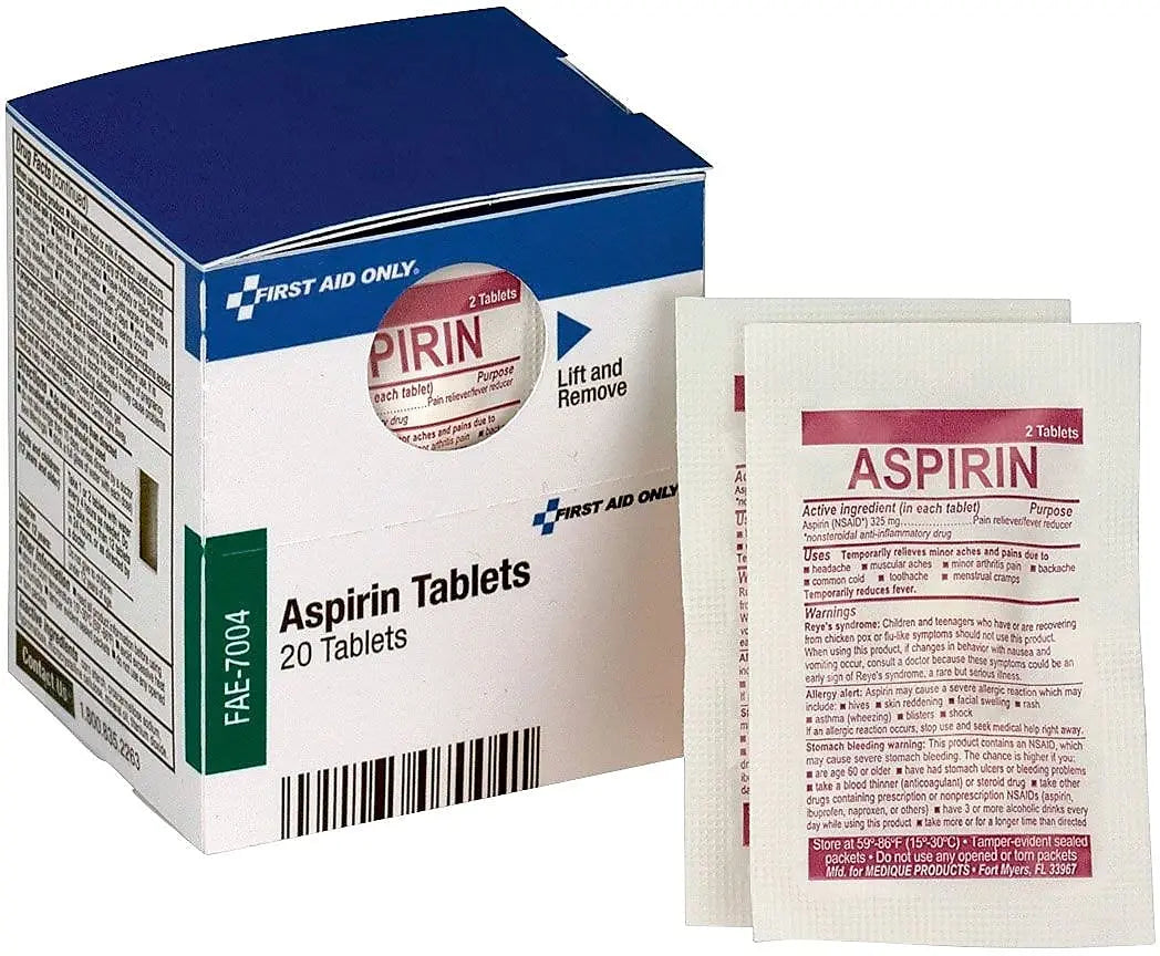 First Aid Only SmartCompliance Aspirin Refill, 2/Packet, 10 Packets/Box First Aid Only buy supplements canada