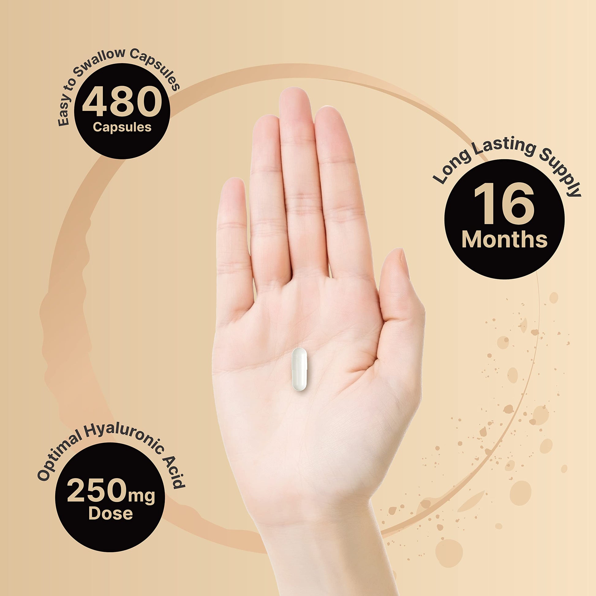 NatureBell 2 Pack Plant Based Hyaluronic Acid Supplements 250mg with 25mg Vitamin C NatureBell buy supplements canada