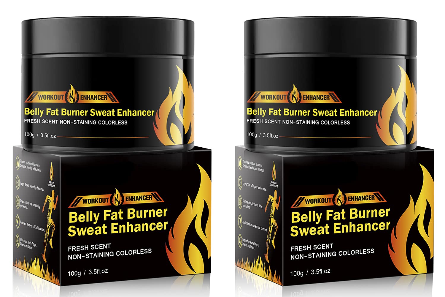 Hot Cream 2Pack, Fat Burning Cream for Belly, Natural Sweat Workout Enhancer Gel QIUBITE buy supplements canada