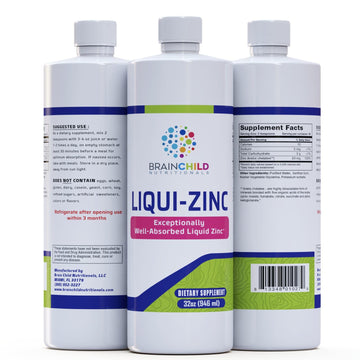BrainChild Nutritionals LiquiZinc Liquid Formula (Unflavored 32oz) BrainChild Nutritionals buy supplements canada