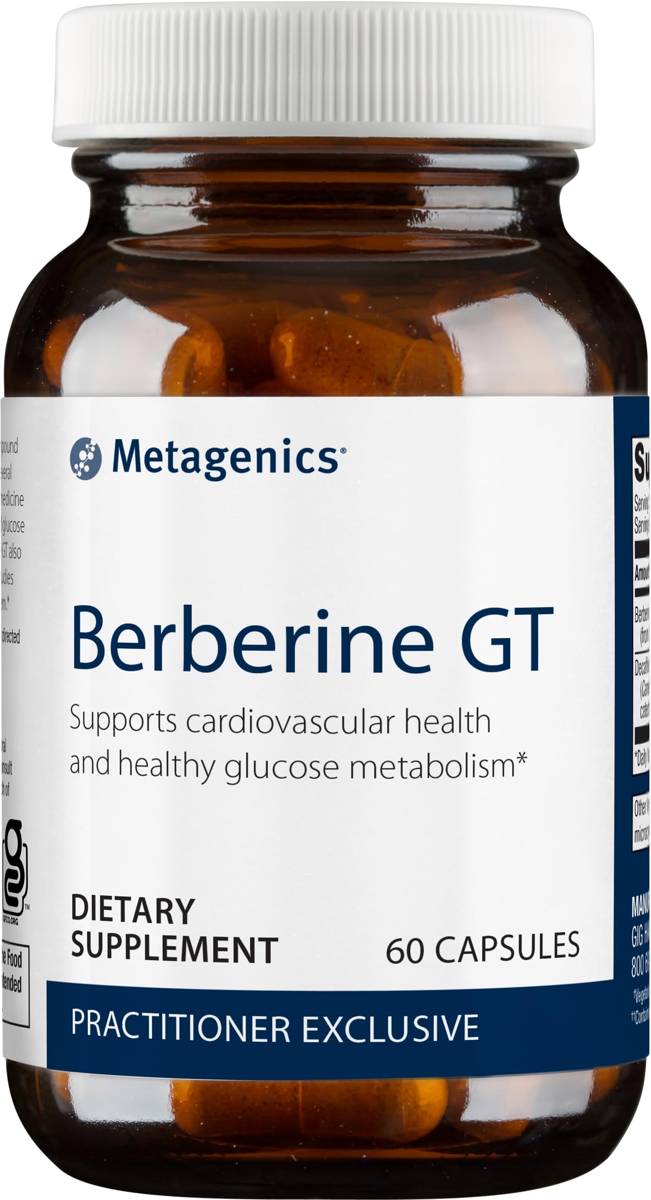 Metagenics Berberine GT - 500 mg Berberine HCl - Supports Heart Health & Carbohydrate Metagenics buy supplements canada
