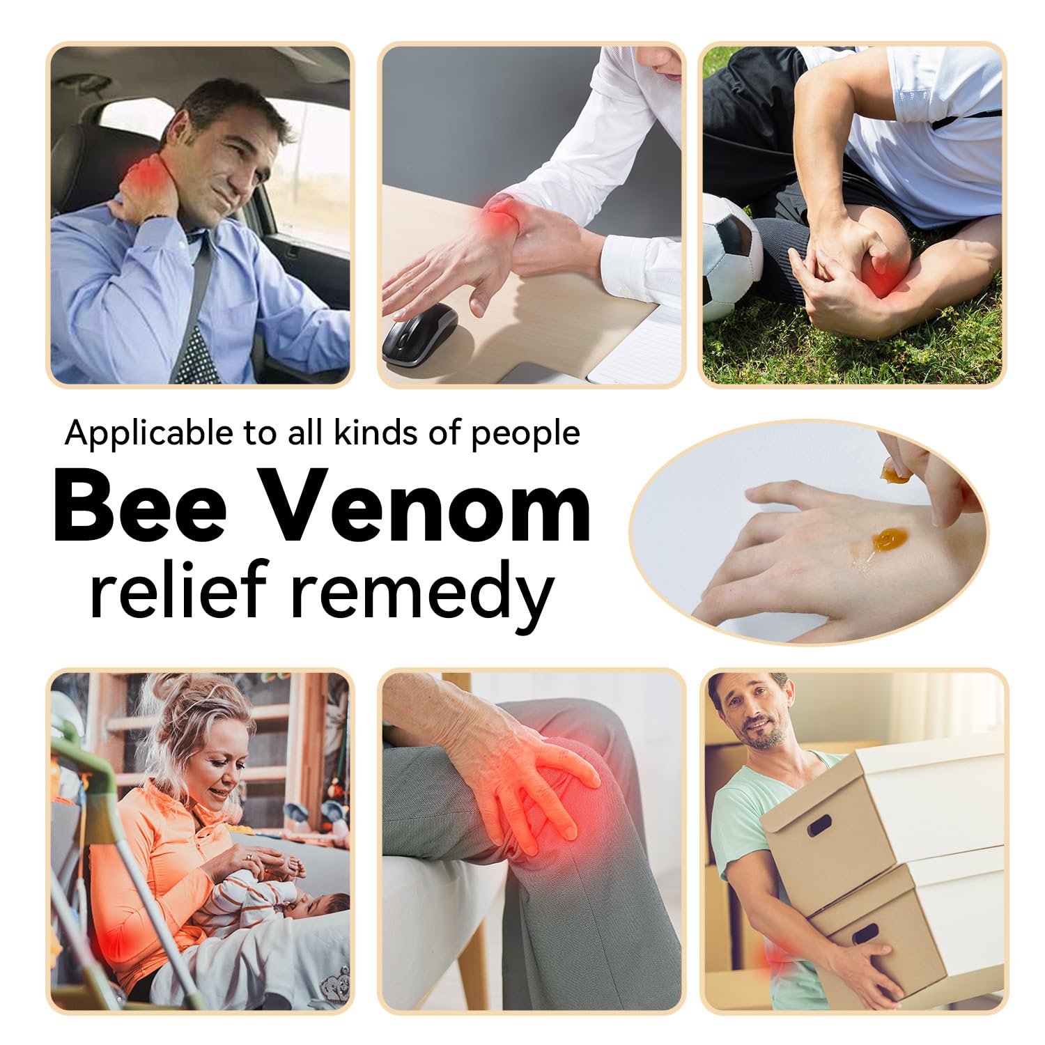 Cedonivor Bee Venom Joint Cream, Joint & Muscle Soothing, Bee Venom Cream for Back, Knee, Hands, Neck, Feet Cedonivor buy supplements canada