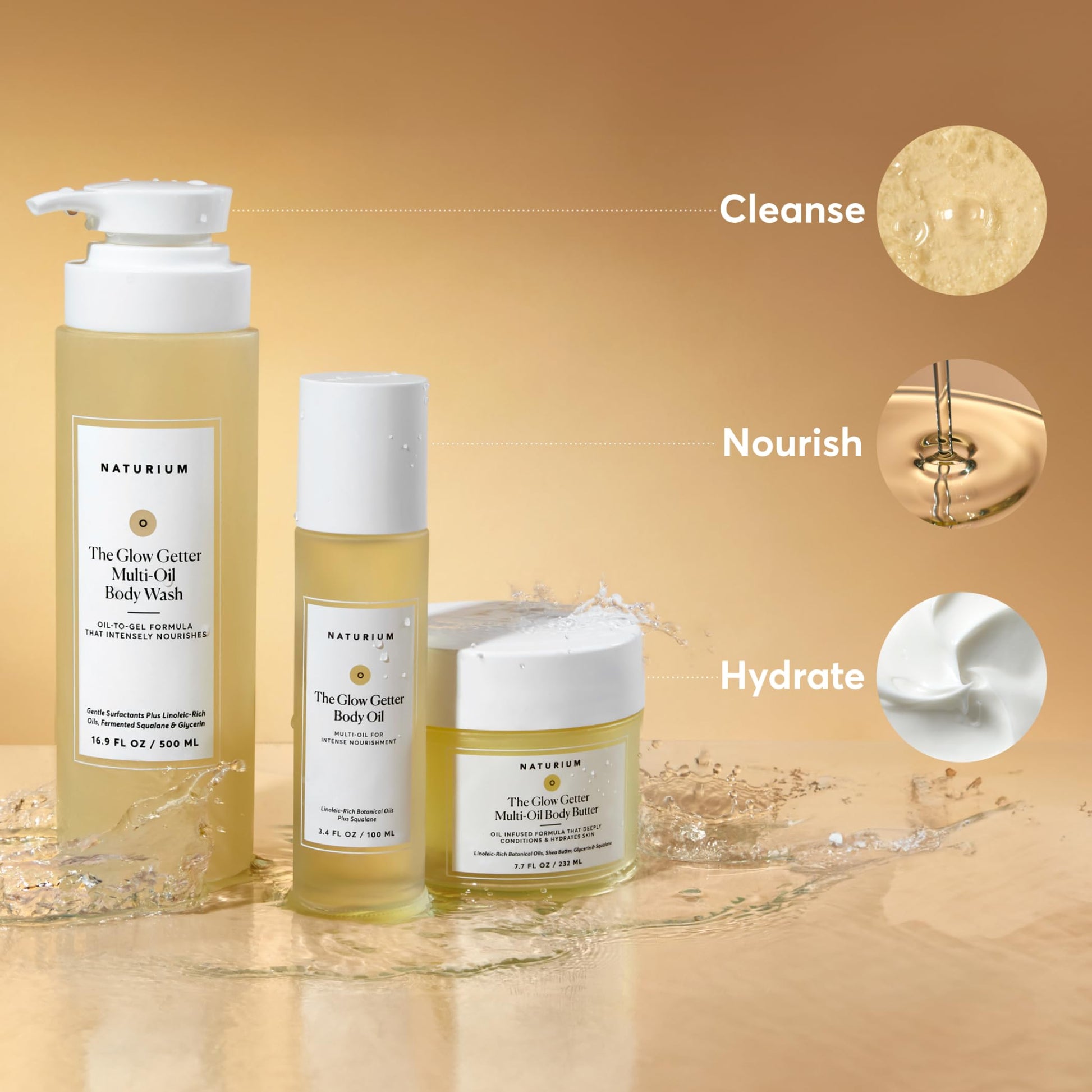 Naturium The Glow Getter Body Oil, Multi-Oil for Intense Nourishment, Hydrating & Moisturizing Formula, Vegan & Cruelty-Free, 3.4 oz Naturium buy supplements canada