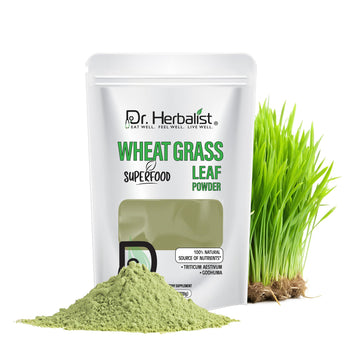 Dr. HERBALIST Wheatgrass Powder 200g - Pure Triticum Aestivum with Chlorophyll Iron & Vitamins A C E | Supports Daily Greens Detox & Nutrient Density* | Halal Dr. HERBALIST buy supplements canada