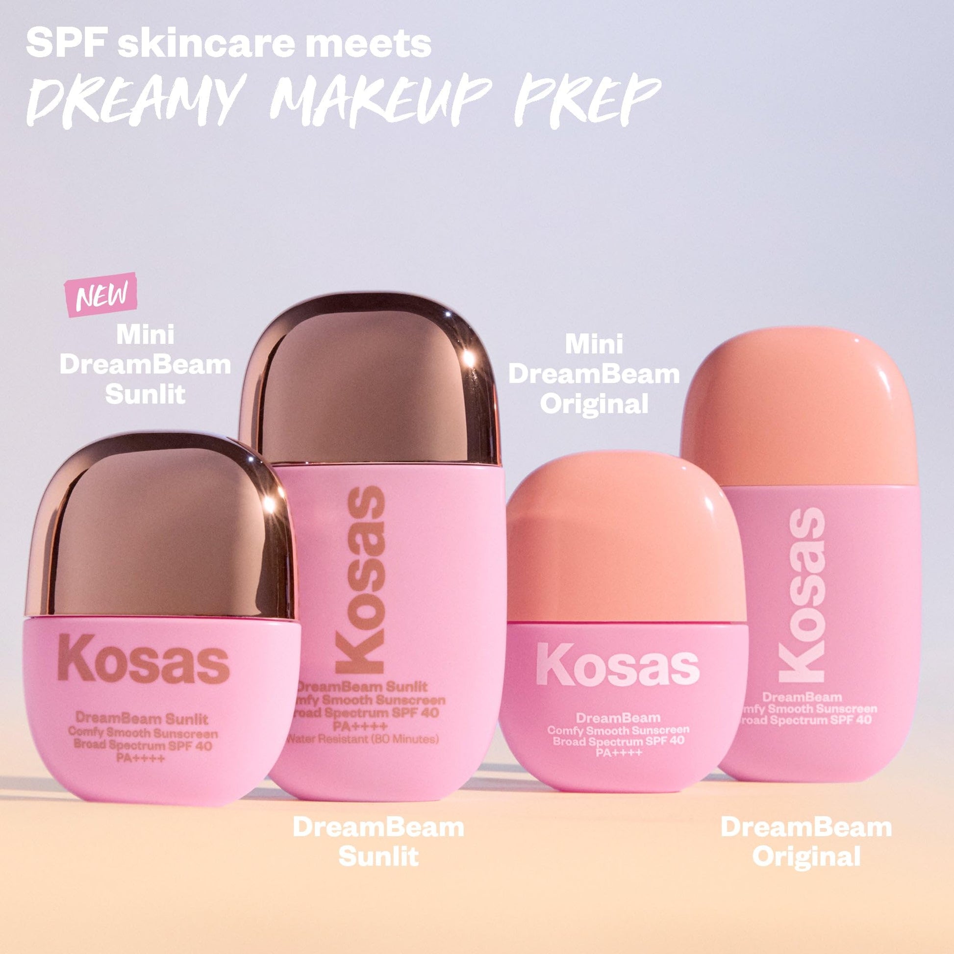 Kosas DreamBeam SPF 40 Mineral Sunscreen for Face + Makeup Prep – Lightweight Hydrating Sun Protection, 40 ml Kosas buy supplements canada