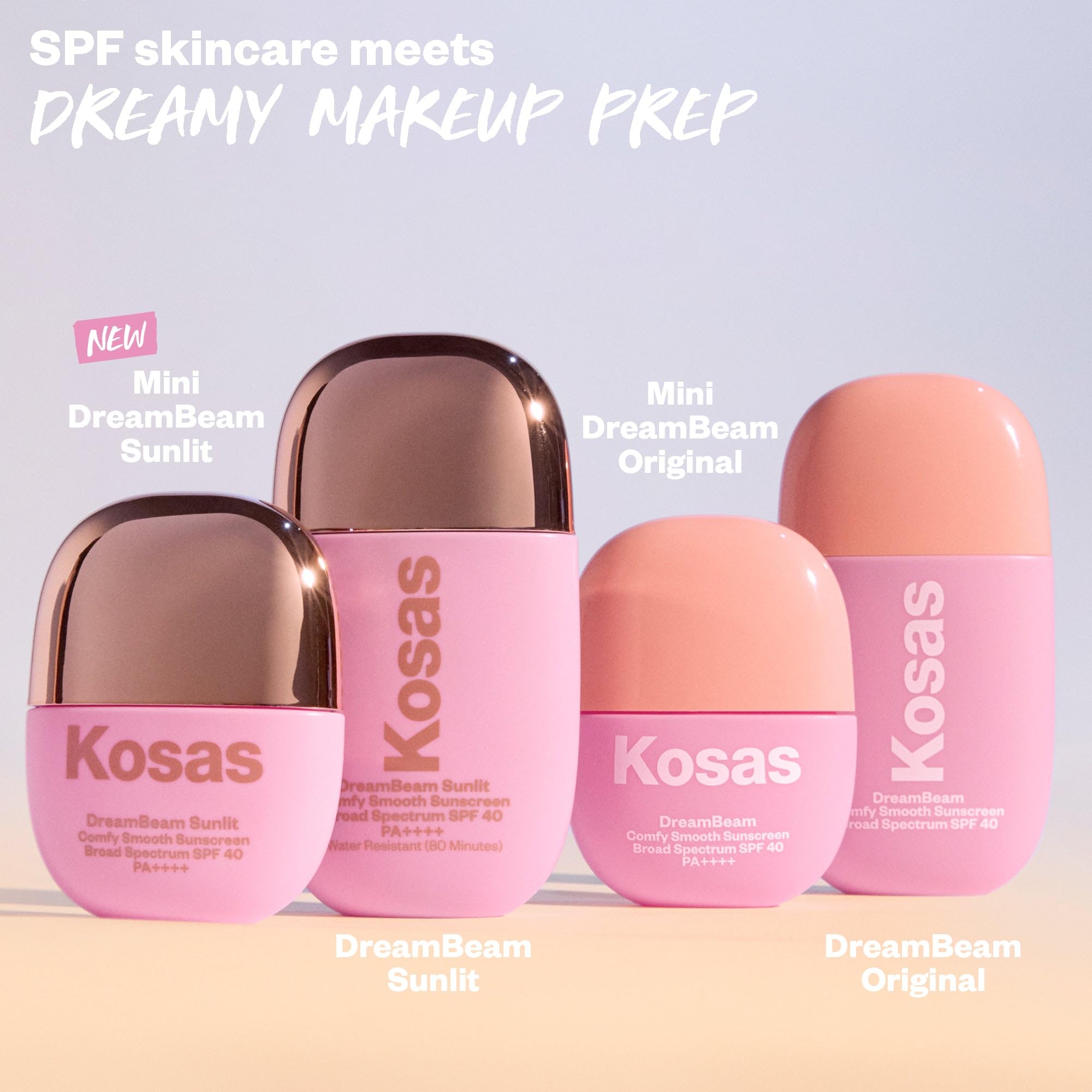 Kosas DreamBeam SPF 40 Mineral Sunscreen for Face + Makeup Prep – Lightweight Hydrating Sun Protection, 40 ml Kosas buy supplements canada