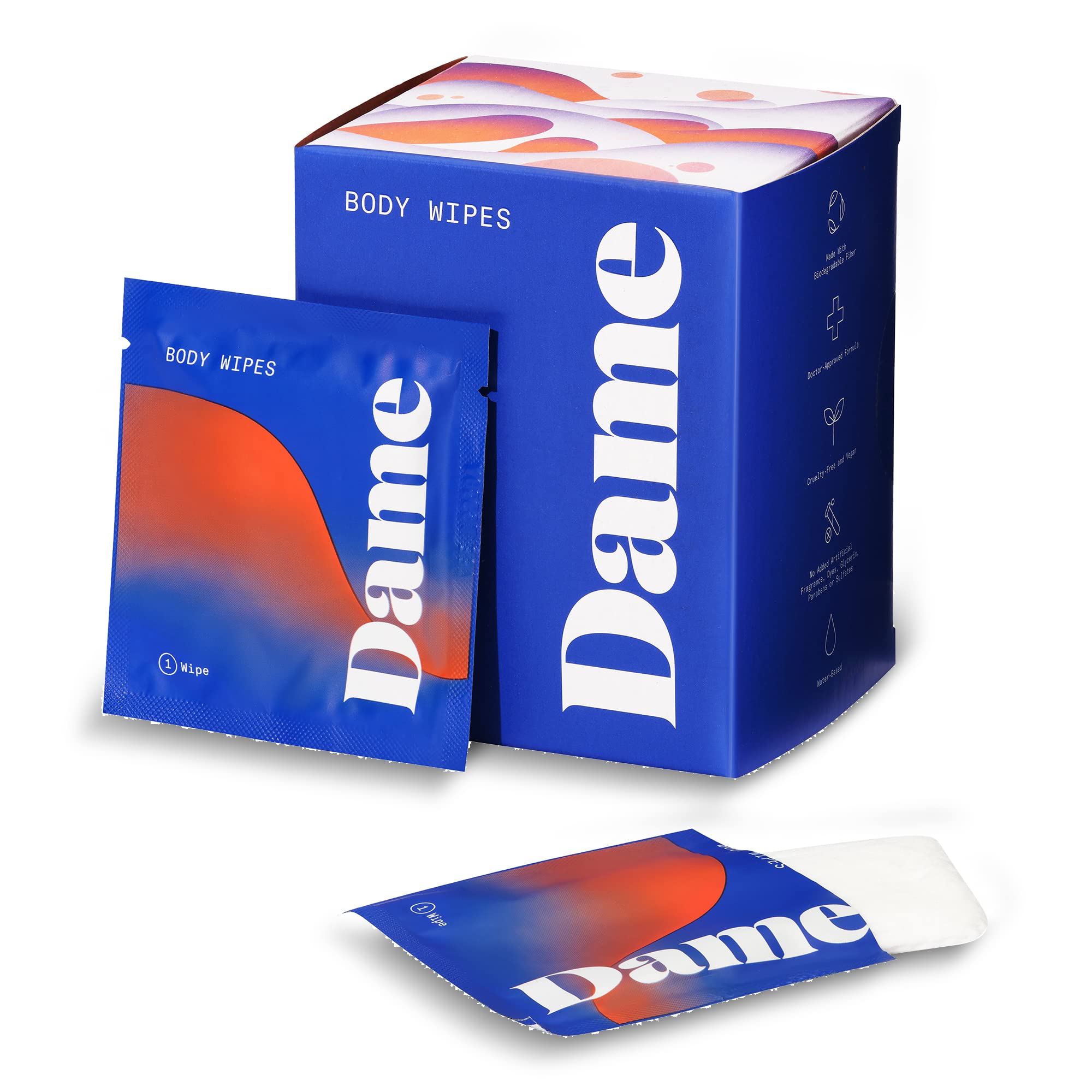Dame Products Body Wipes - Cleansing and Nourishing - pH-Balanced Formulated with Aloe Dame Products buy supplements canada
