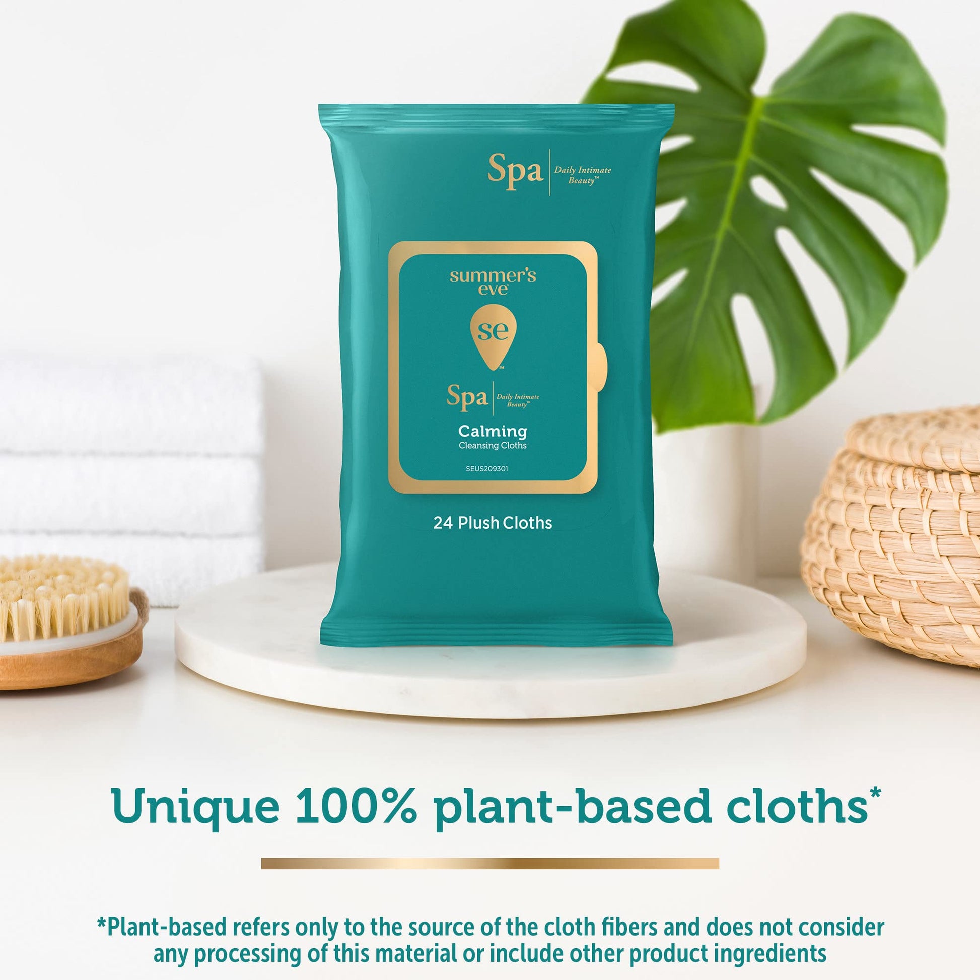 Summer's Eve Spa Calming Chamomile Feminine Wipes, 100% Plant Based*, pH balanced Plush Cloths Summer's Eve buy supplements canada