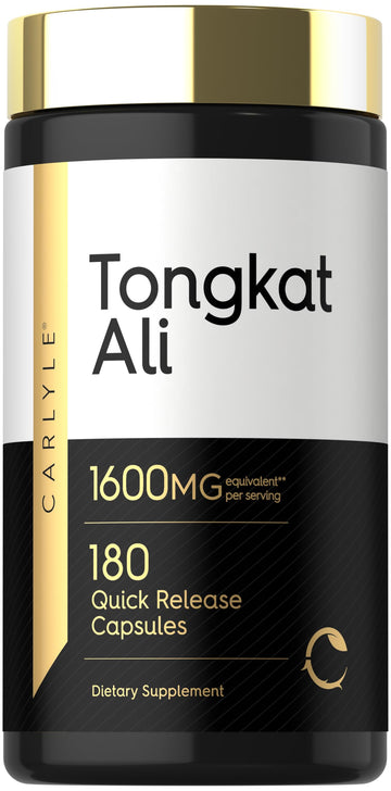 Carlyle Tongkat Ali | 180 Quick Release Capsules | Non-GMO and Gluten Free Supplement Carlyle buy supplements canada