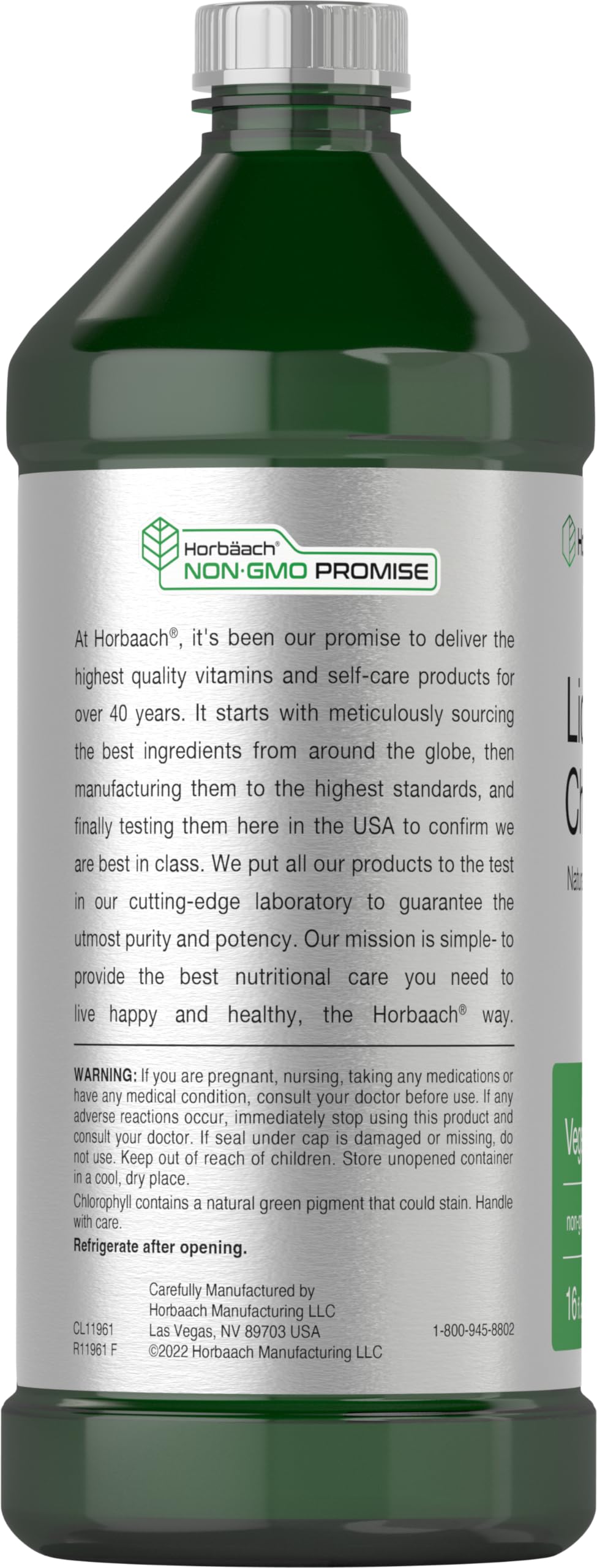 Chlorophyll Liquid Drops 100mg | 32 oz (2 x 16 oz Bottles) | Natural Peppermint Flavor Horbäach buy supplements canada