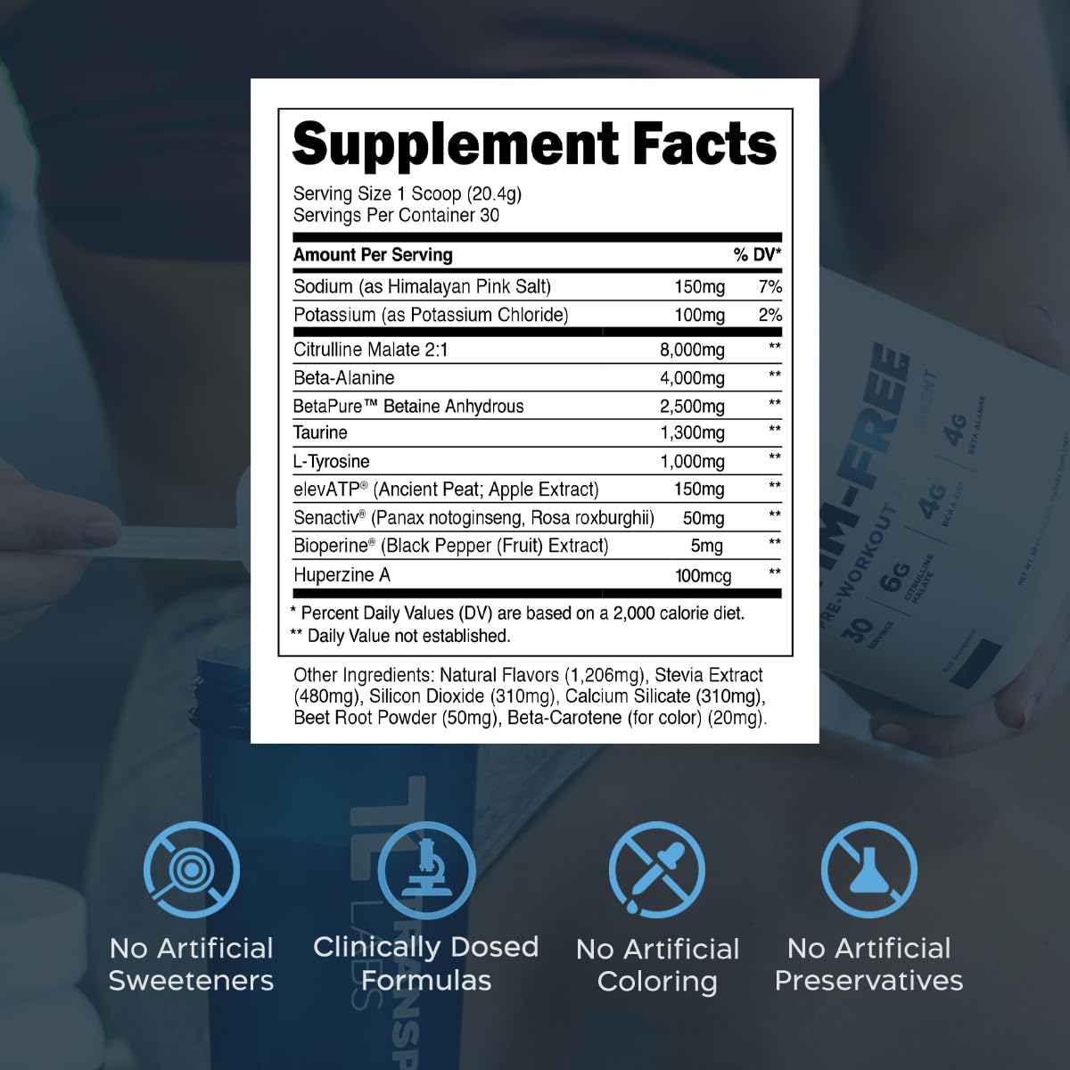 Transparent Labs Stim-Free Pre-Workout - Caffeine & Stim Free Pre Workout Powder Transparent Labs buy supplements canada