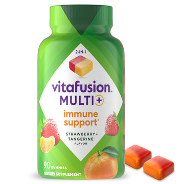 Vitafusion Multi+ Immune Support* – 2-in-1 Benefits & Flavors – Adult Gummy Vitamins with Vitamin C, Zinc Vitafusion buy supplements canada