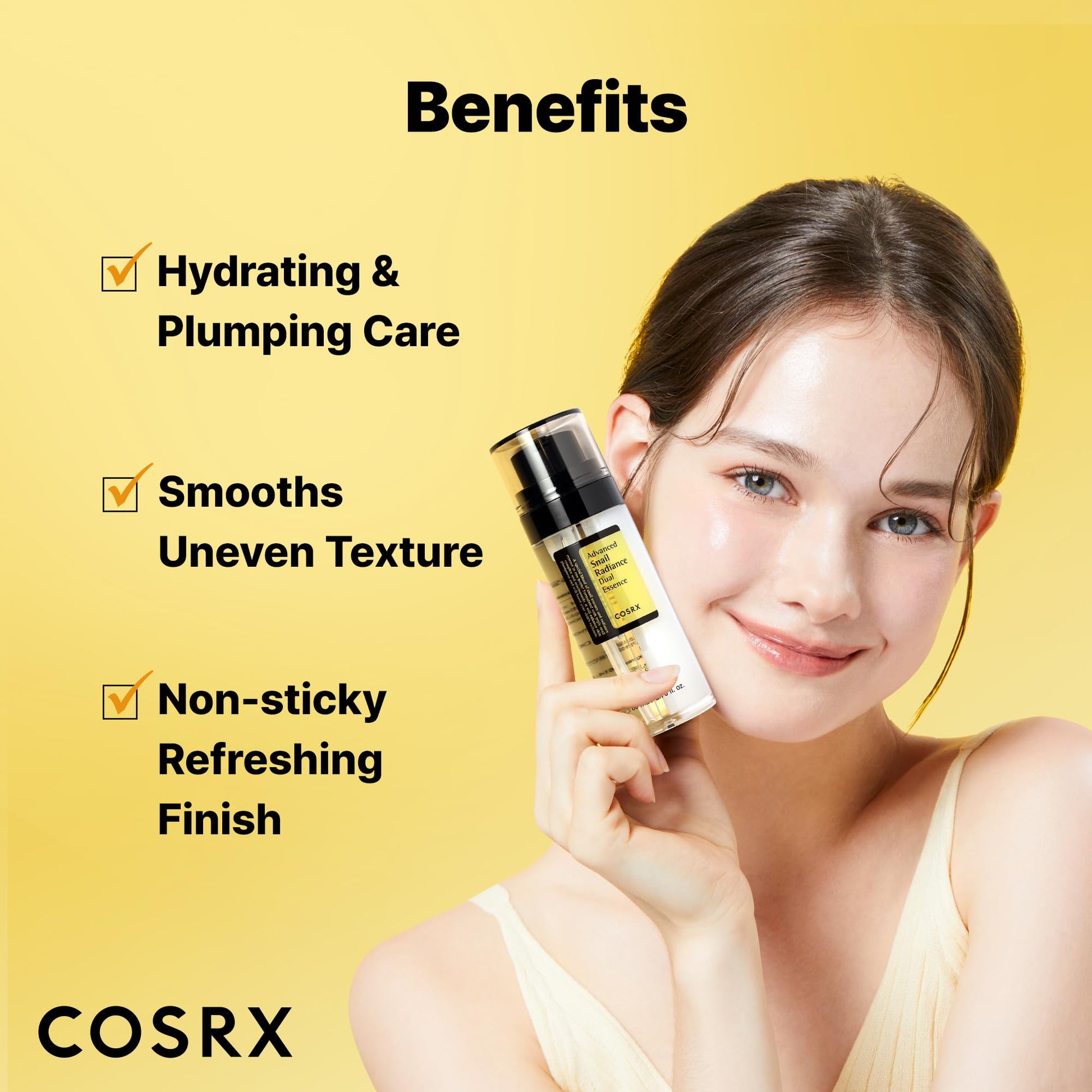 COSRX Snail Mucin 74% + Niacinamide 5% Dual Essence, Anti Aging Face Serum for Dull Skin, Sensitive Skin, Korean Skin Care, 2.70 fl.oz / 80ml COSRX buy supplements canada