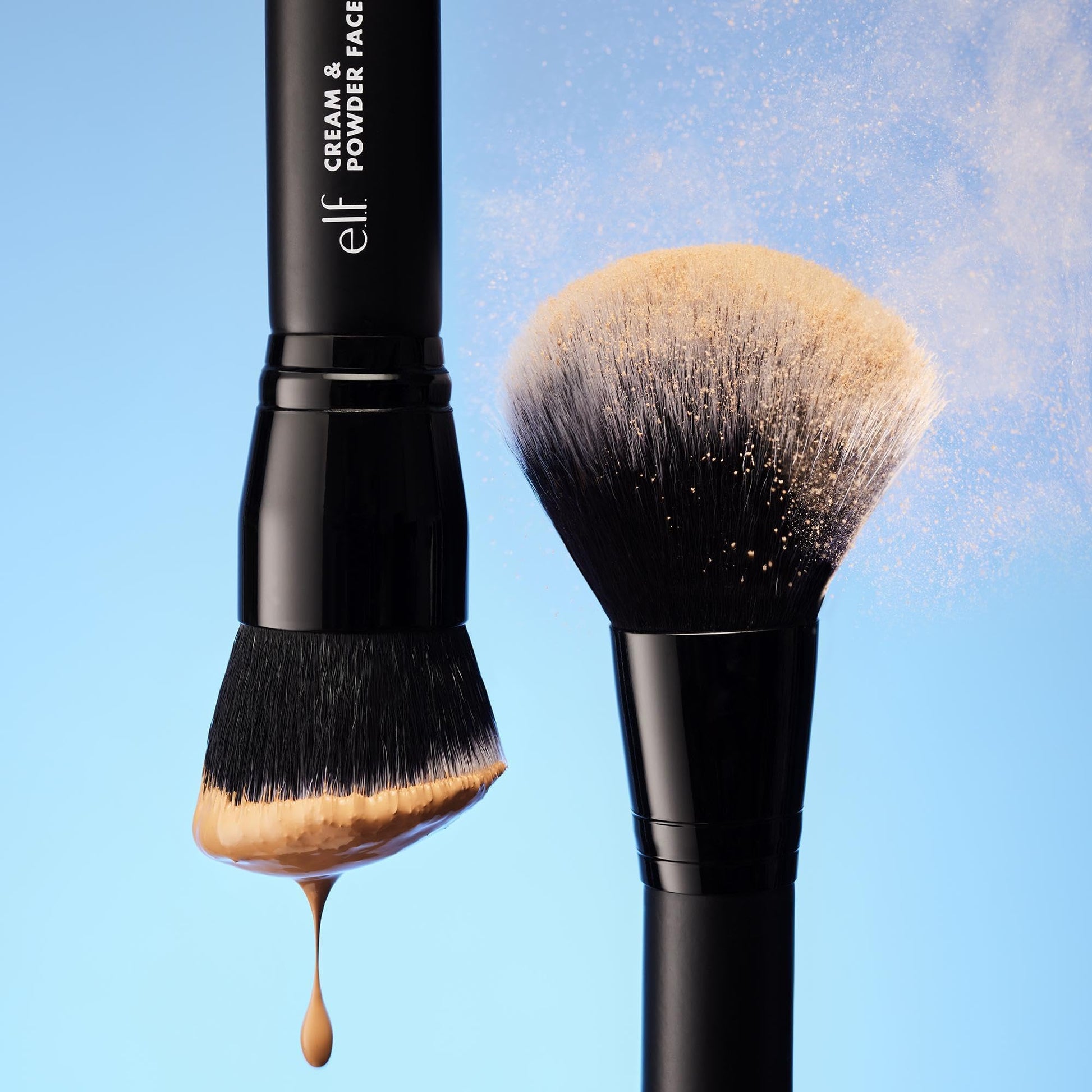 e.l.f. Dual-Ended Cream + Powder Brush, Two-in-One Makeup Brush For Creating A Gorgeous, Airbrushed-looking Complexion, Vegan & Cruelty-free e.l.f. buy supplements canada