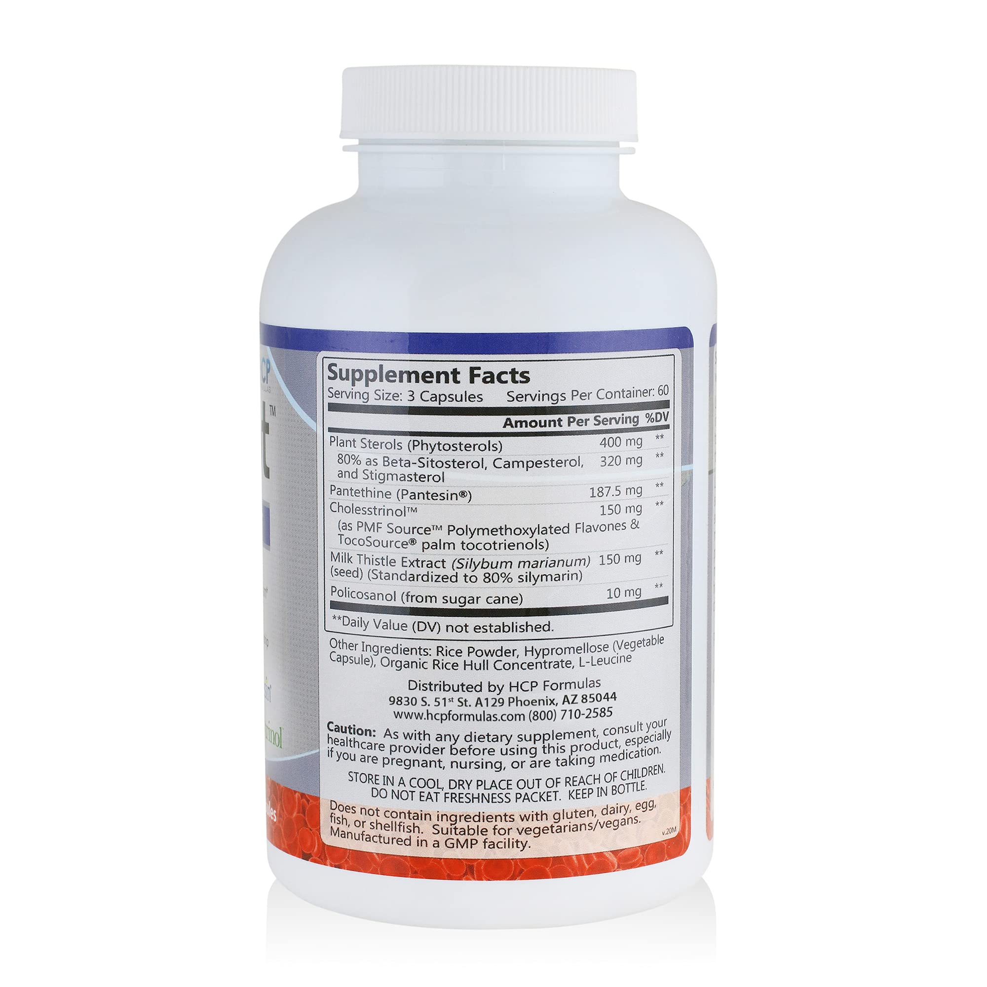 HCP Formulas - LipiCept - Natural Cholesterol Support Formula with Plant Sterols - Maintain Healthy Cholesterol Levels Already Within a Normal Range - Vegetarian - Dietary Supplement - 180 Caps HCP Formulas buy supplements canada