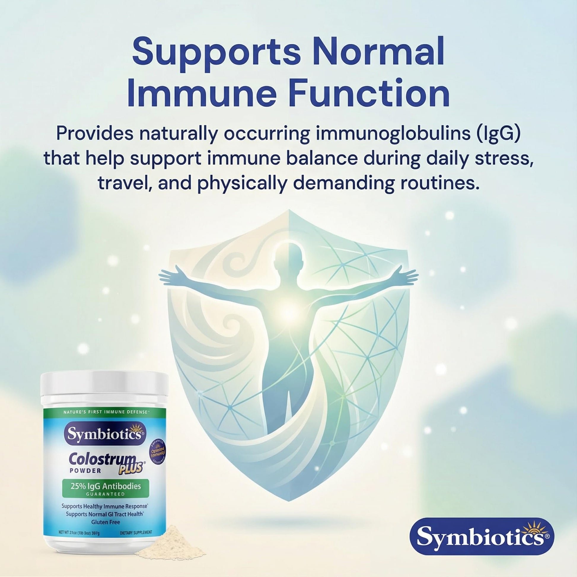 Symbiotics Colostrum Plus Powder 2.25 oz – Immune & Muscle Recovery Support, 25% IgG Immunoglobulins, Gut Health & Training Resilience, Unflavored, Gluten Free - 2.25 oz Symbiotics buy supplements canada