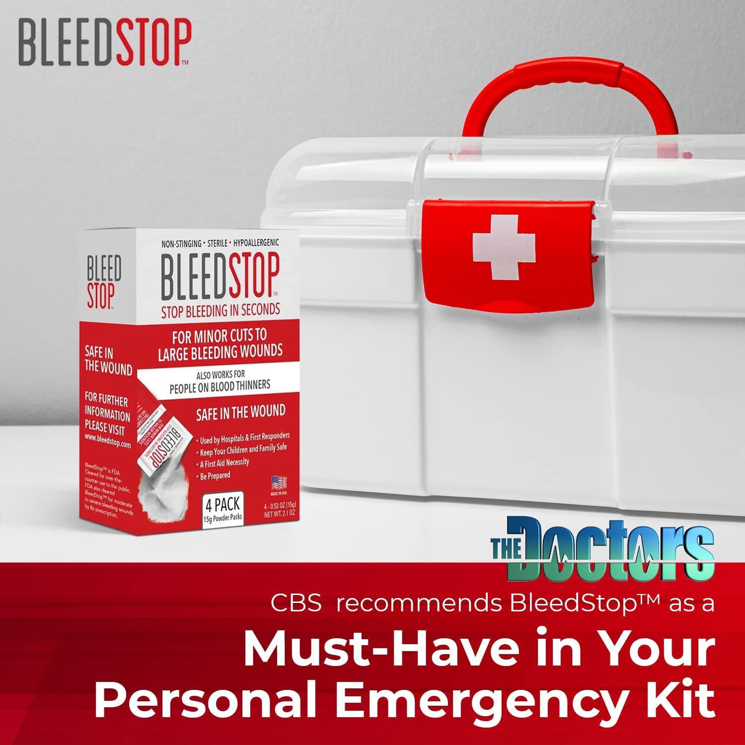BleedStop™ First Aid Powder for Blood Clotting, Trauma Kit, Blood Thinner BleedStop buy supplements canada