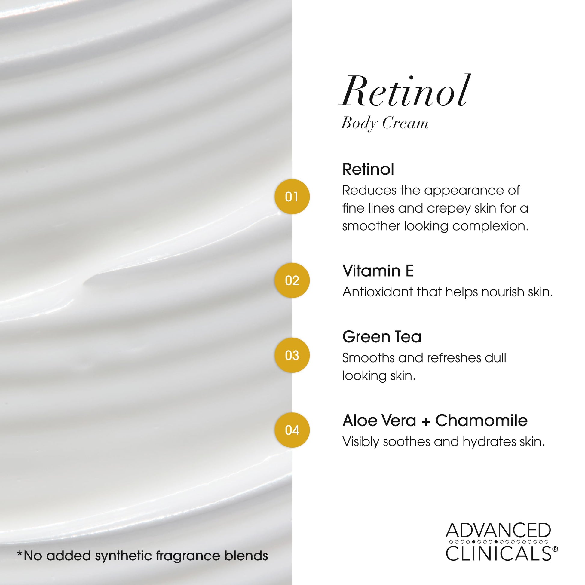 Advanced Clinicals Retinol Body Lotion & Face Moisturizer | Visible Anti Aging Skin Care Retinol Body Cream For Women & Men Targets Look Of Fine Lines Advanced Clinicals buy supplements canada