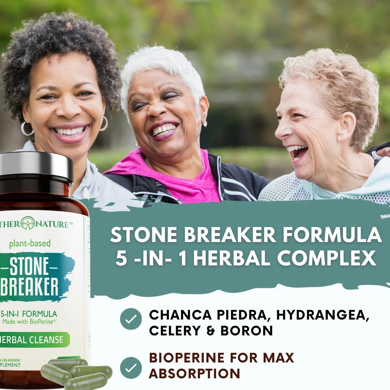 Stone Breaker Chanca Piedra Capsules, Dissolve Kidney & Gallbladder, Detoxify Urinary Tract, Flush Impurities, Kidney Support with Celery Seed Extract - 60 Veg Capsules Mother Nature Organics Superfoods for Organic Living buy supplements canada
