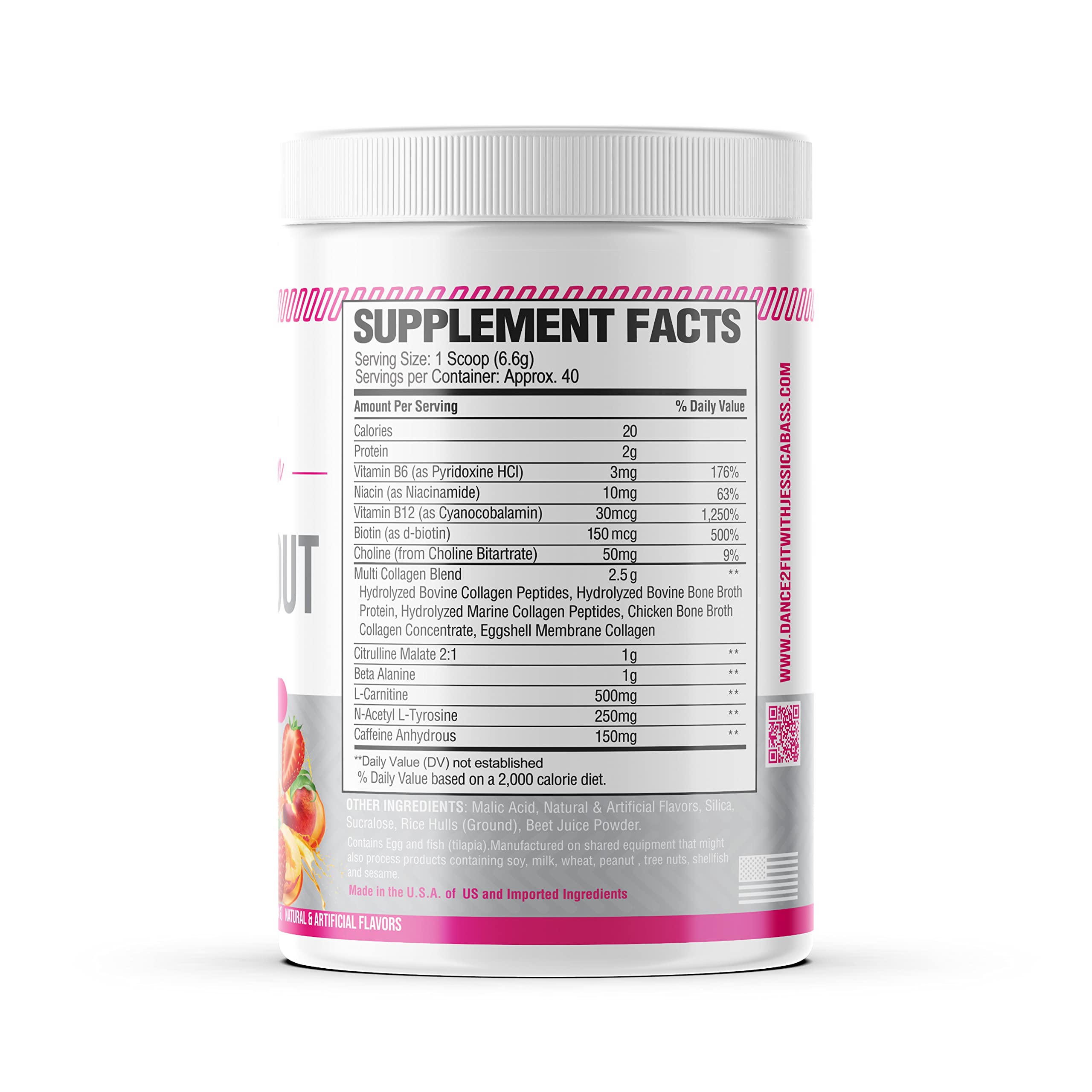 D2Fit (by Jessica Bass Women’s Pre Workout Multi Collagen (2.5g) + Biotin (150mcg) D2Fit buy supplements canada