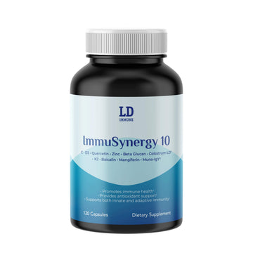 Colostrum-LD ImmuSynergy 10 Capsules - 120 Count-Immune Fortifying Ingredients - Vitamin C, D3, Zinc, Beta Glucan, Quercetin GastroDefense buy supplements canada