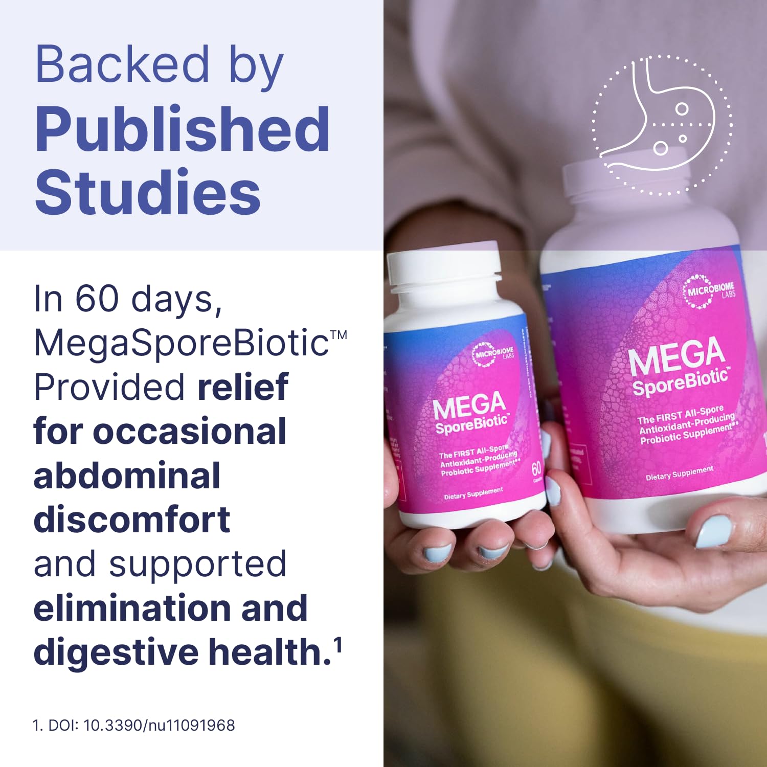 Microbiome Labs MegaSporeBiotic Probiotics for Women & Men - Spore-Based Probiotic for Gut Health & Digestive Support - Shelf-Stable, Travel-Friendly, Mens & Womens Probiotics (60 Capsules) Microbiome Labs buy supplements canada