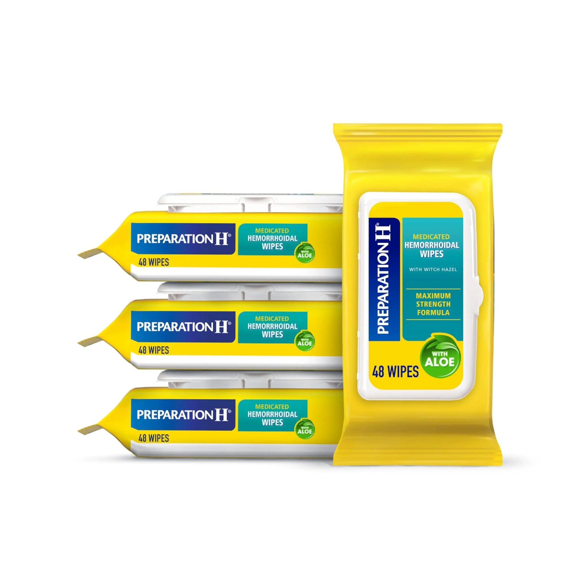 Preparation H Hemorrhoid Flushable Wipes with Witch Hazel for Skin Irritation Relief - 48 Count (Pack of 4) Preparation H buy supplements canada