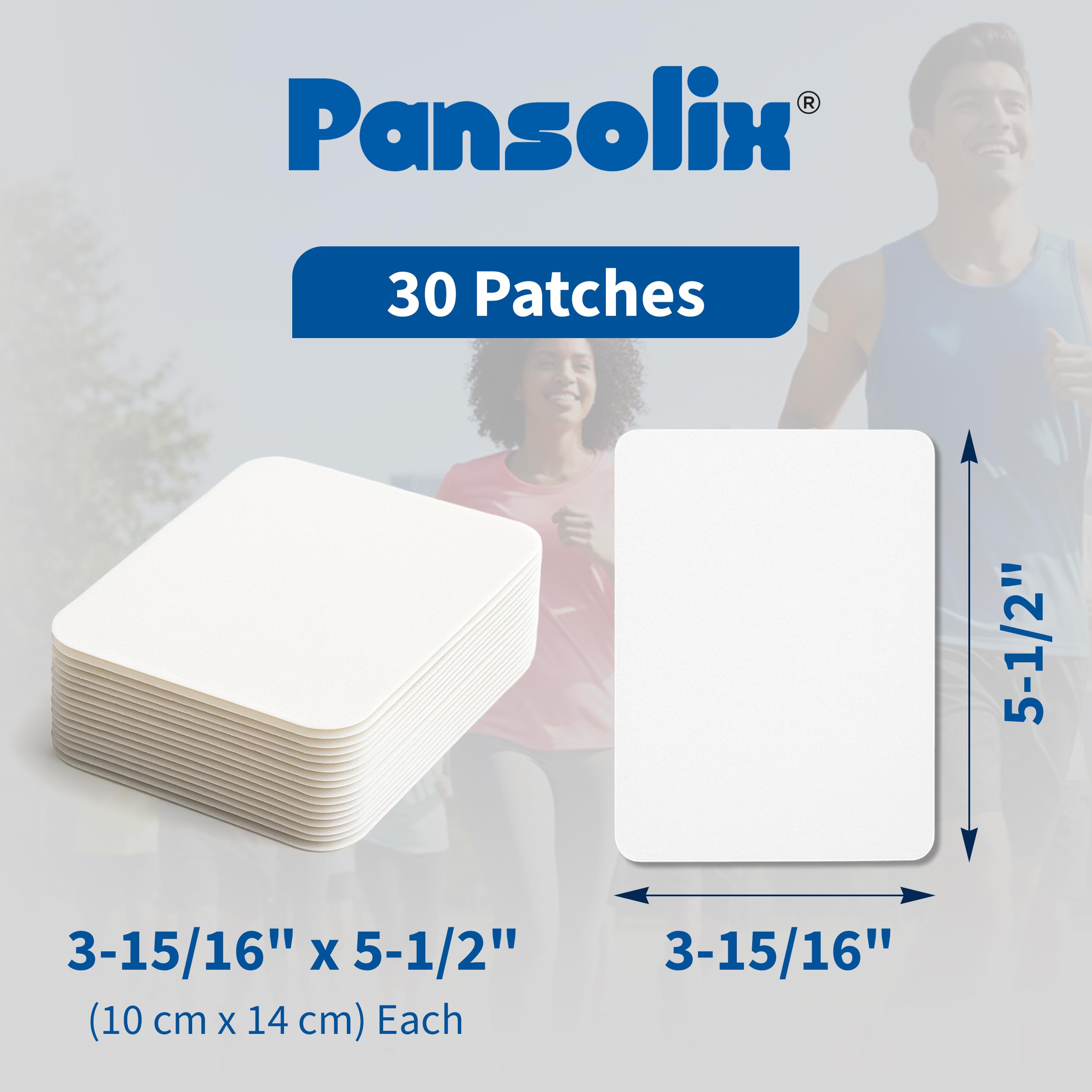 Pansolix Lidocaine Pain Relief Patches 4% | Topical Analgesic Patch | 10 x 14 cm | Skin Tone | Pack of 30 Pansolix buy supplements canada