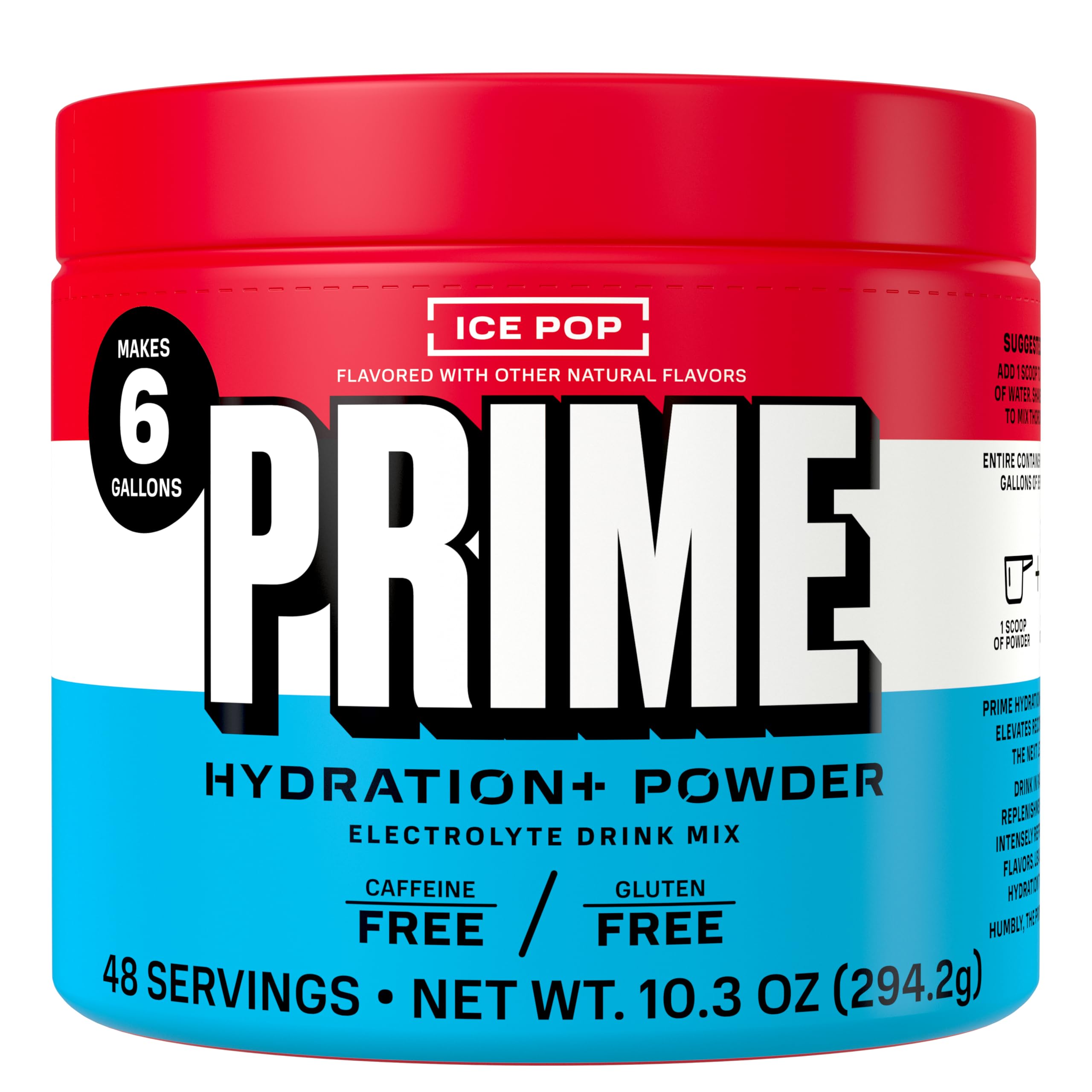 PRIME HYDRATION+ Electrolyte Powder, Ice Pop, Sugar Free Hydration Drink Mix with Potassium, Magnesium & B Vitamins to Replenish Fluids, PRIME HYDRATION buy supplements canada